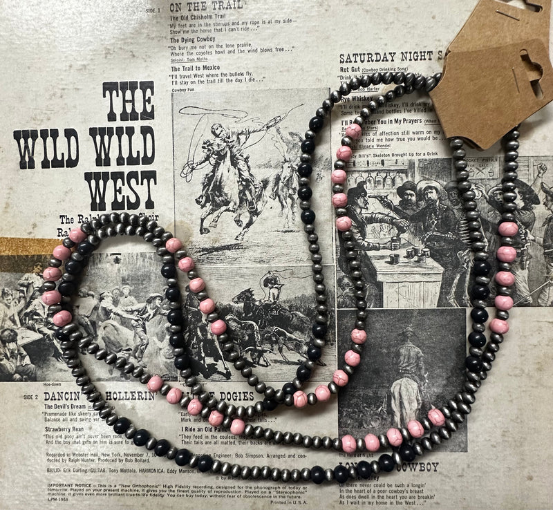 The 16" Faux Navajo Pearl Necklace (2 colors)