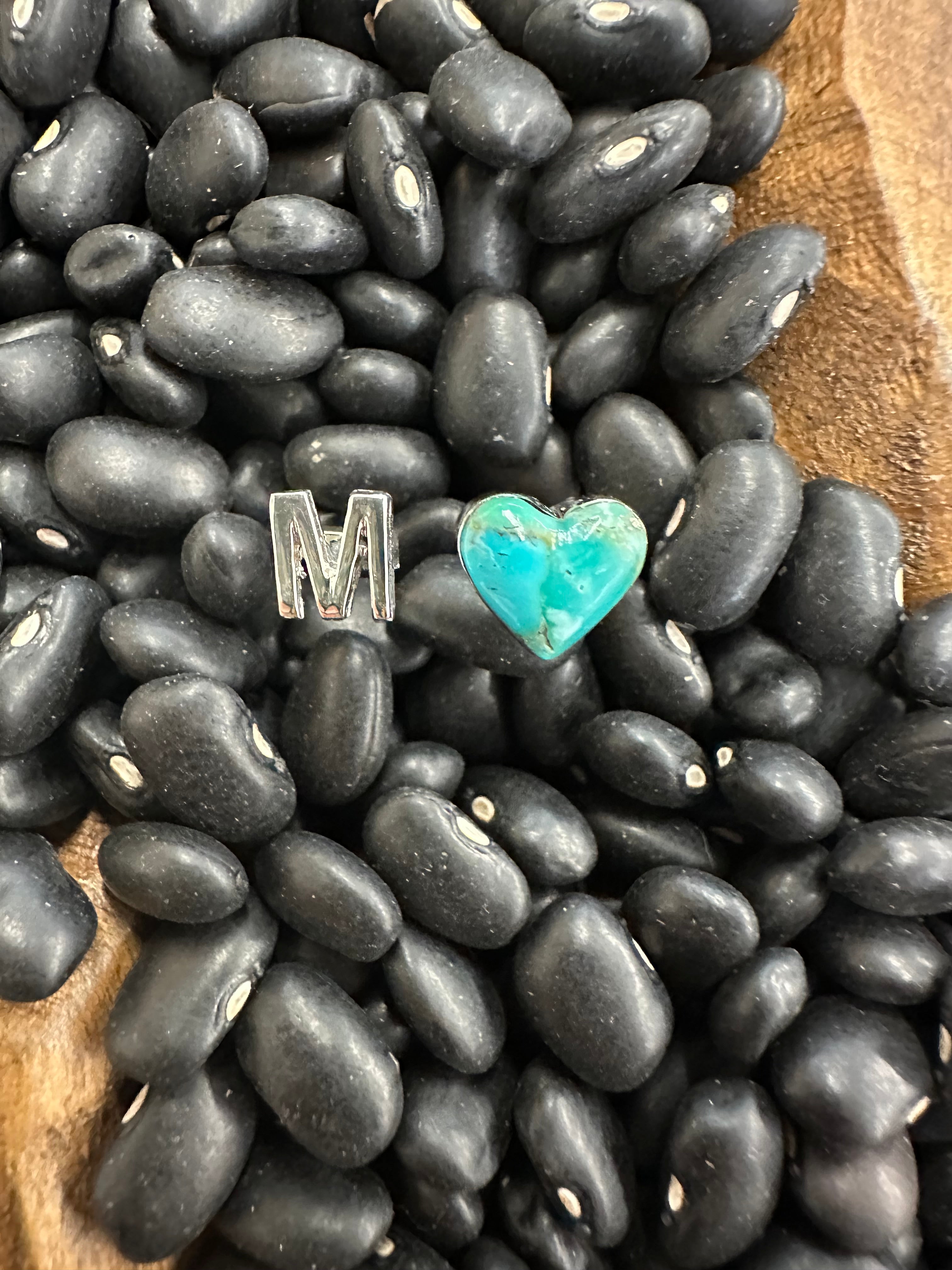 The Heart Letter Ring - Size 6-8