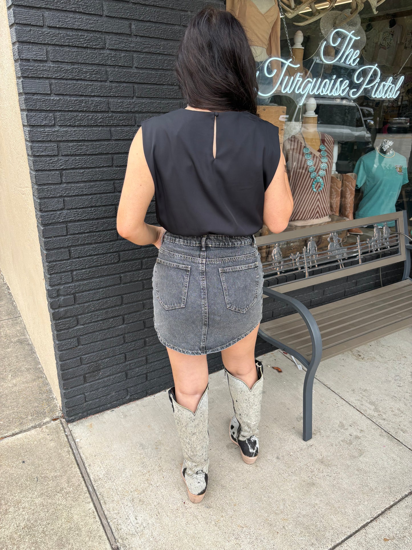 The Lindie Denim Skirt