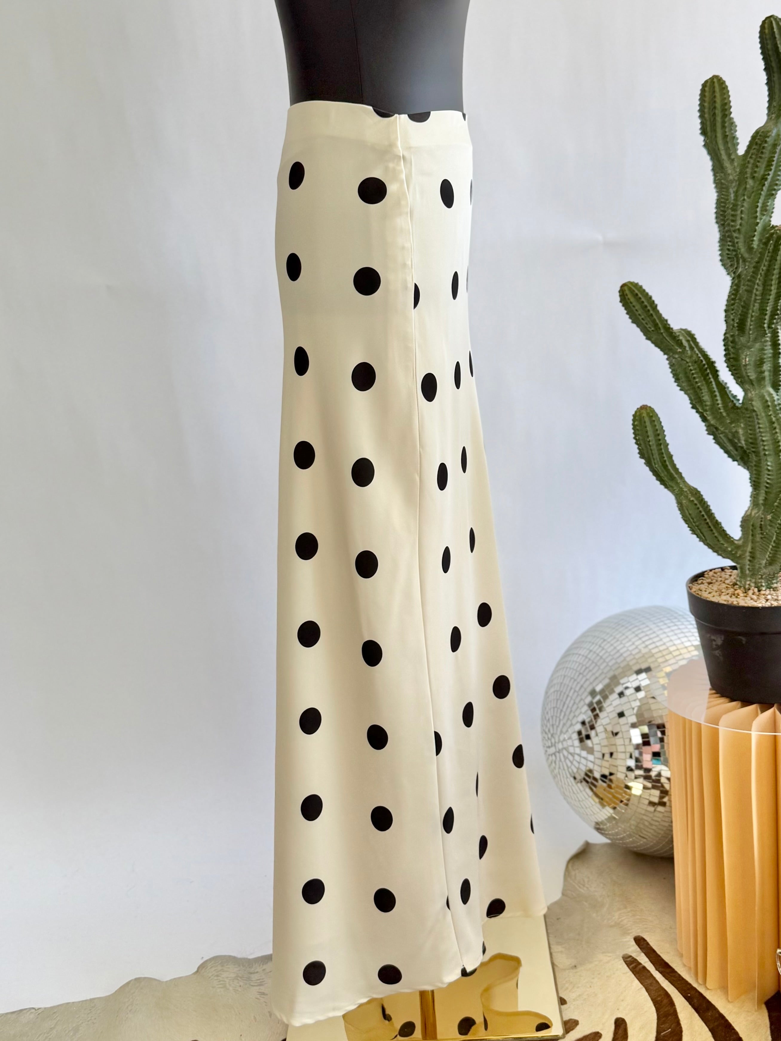 The Noir Polka Dot Skirt