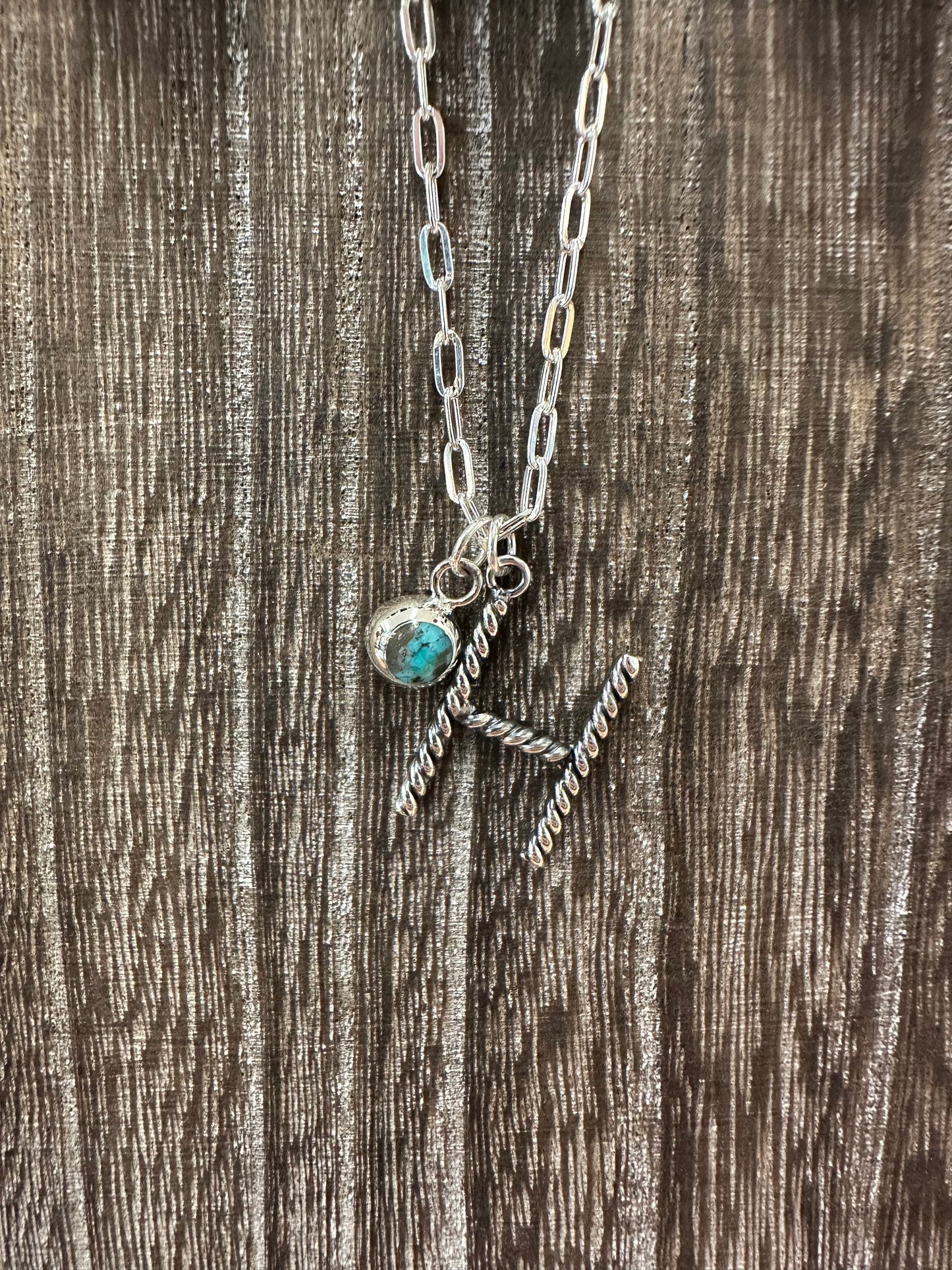 The Gone Ropin' Initial Necklace
