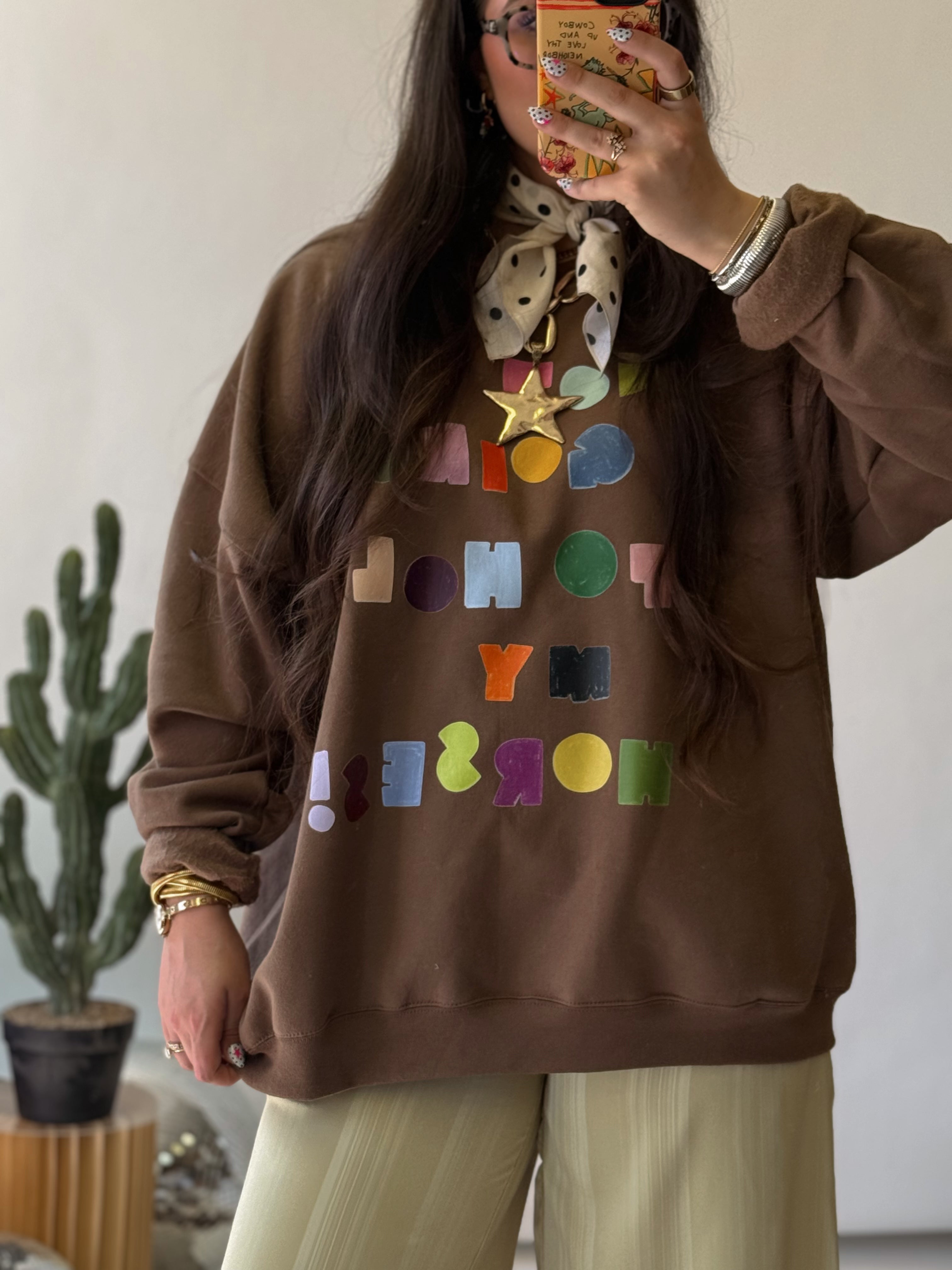 The Not Gonna Hold My Horses Sweatshirt