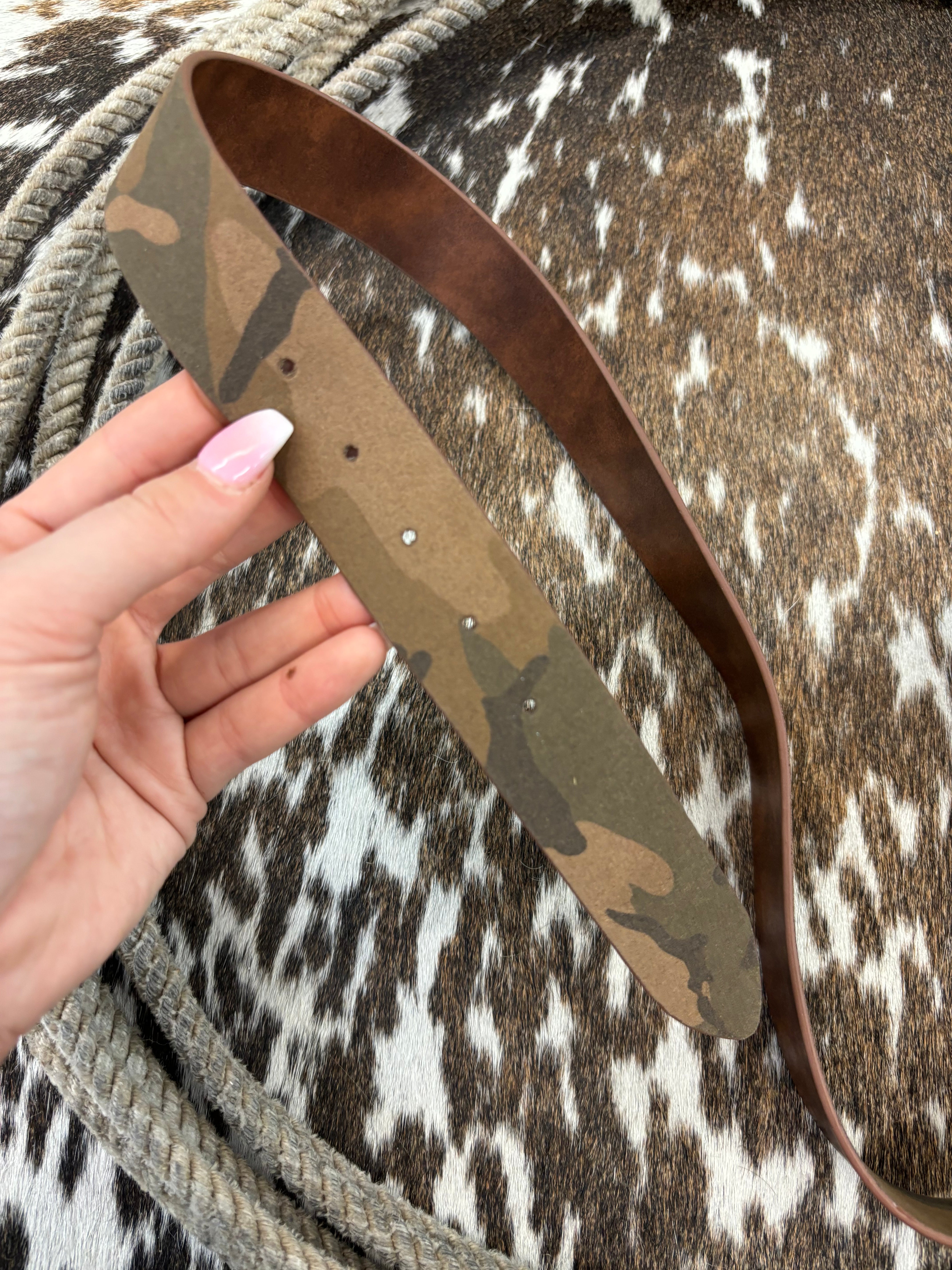 The Chief Roughout Camo Belt
