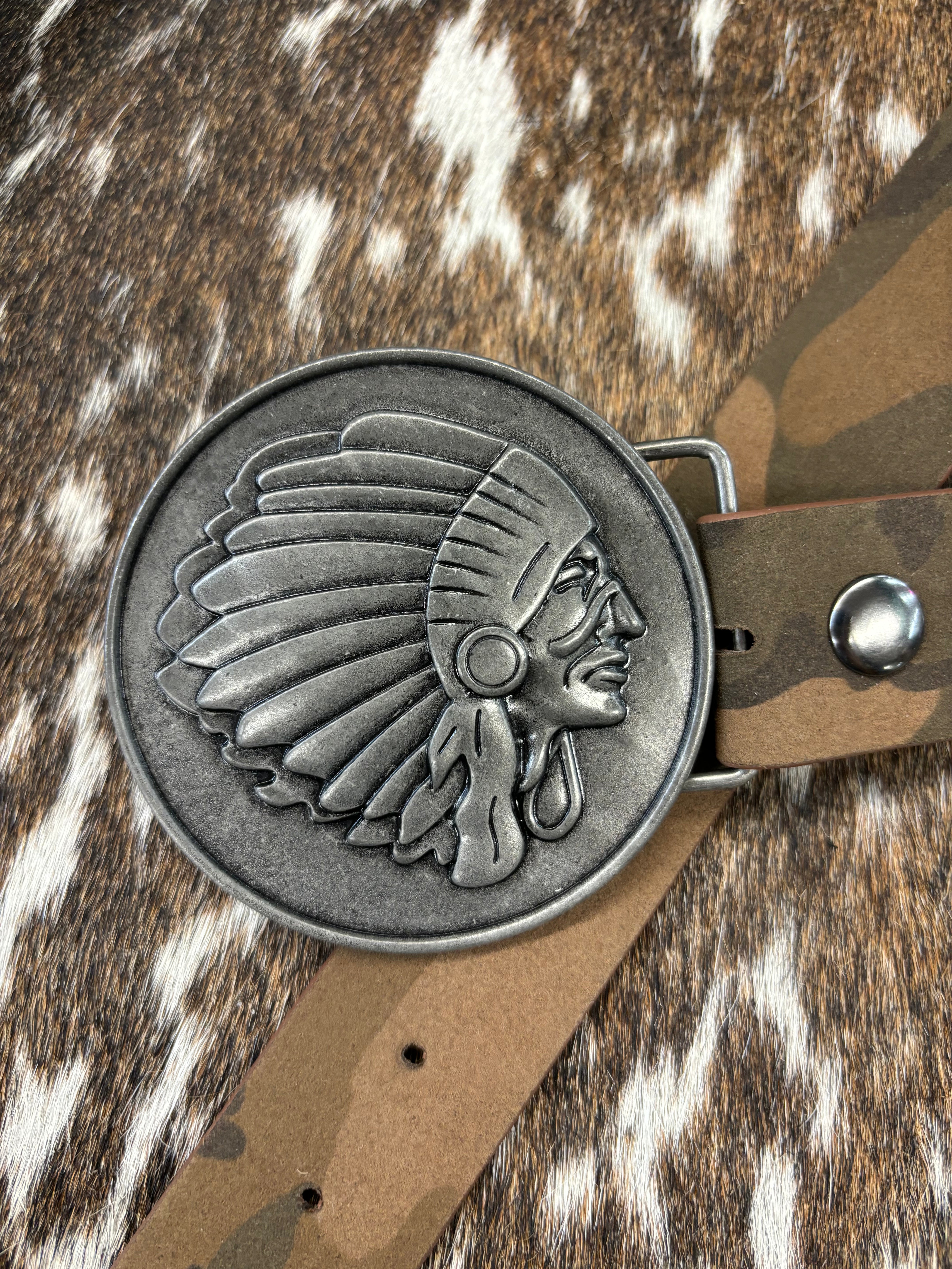 The Chief Roughout Camo Belt