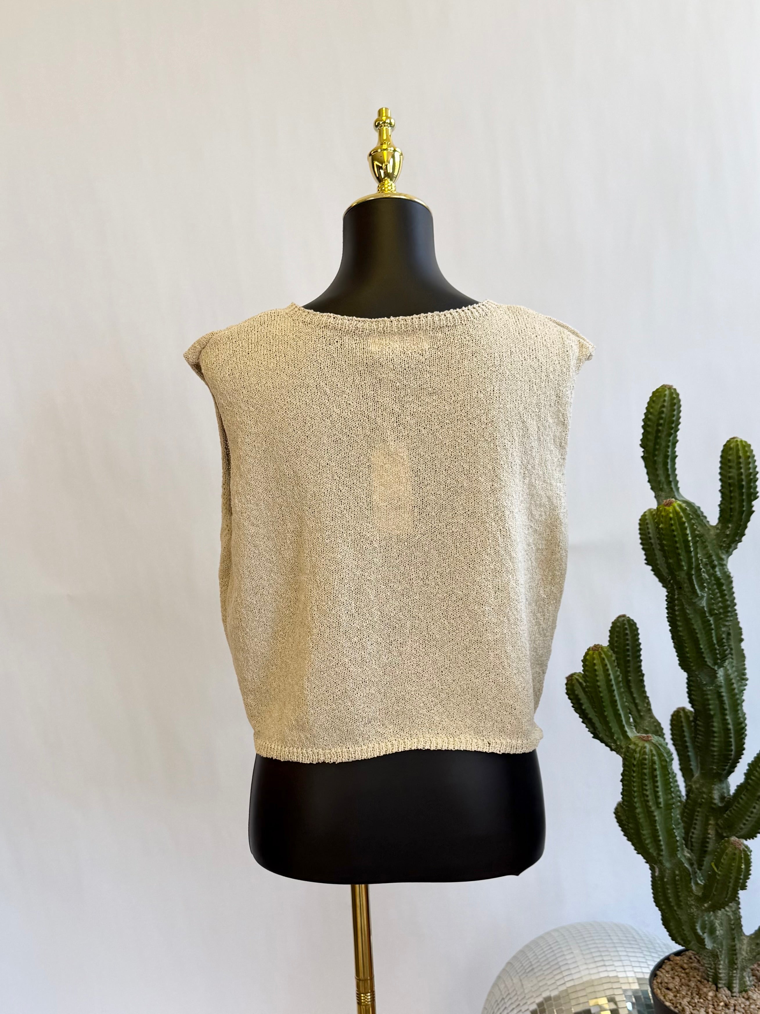 The Oat Knit Sleeveless Sweater