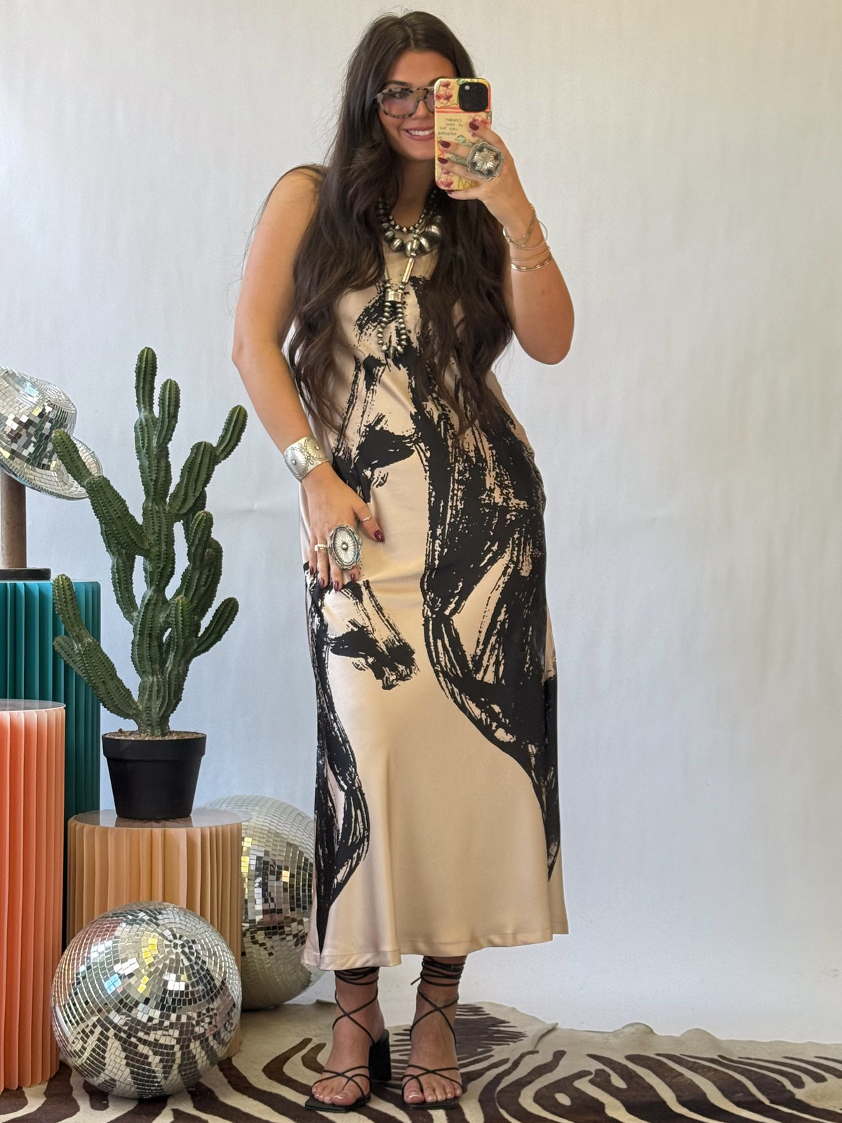 The Wild Stallion Satin Maxi Dress