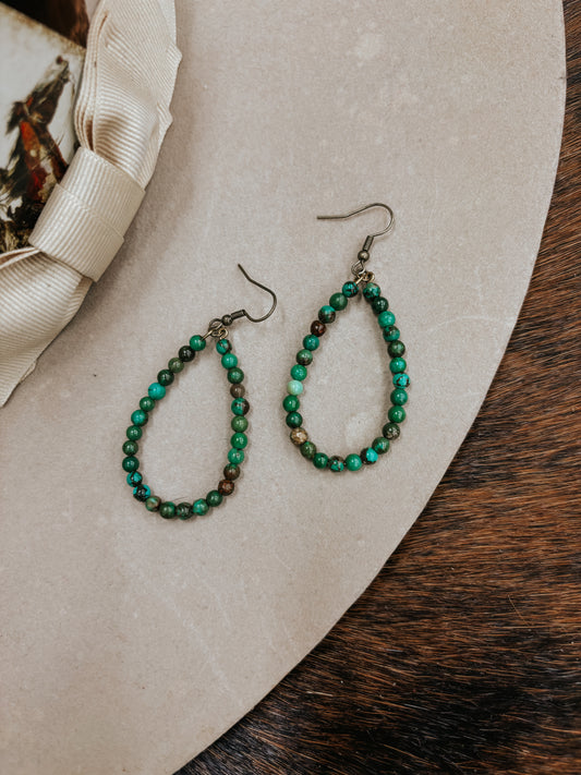 The Lucky Green Turquoise Earrings