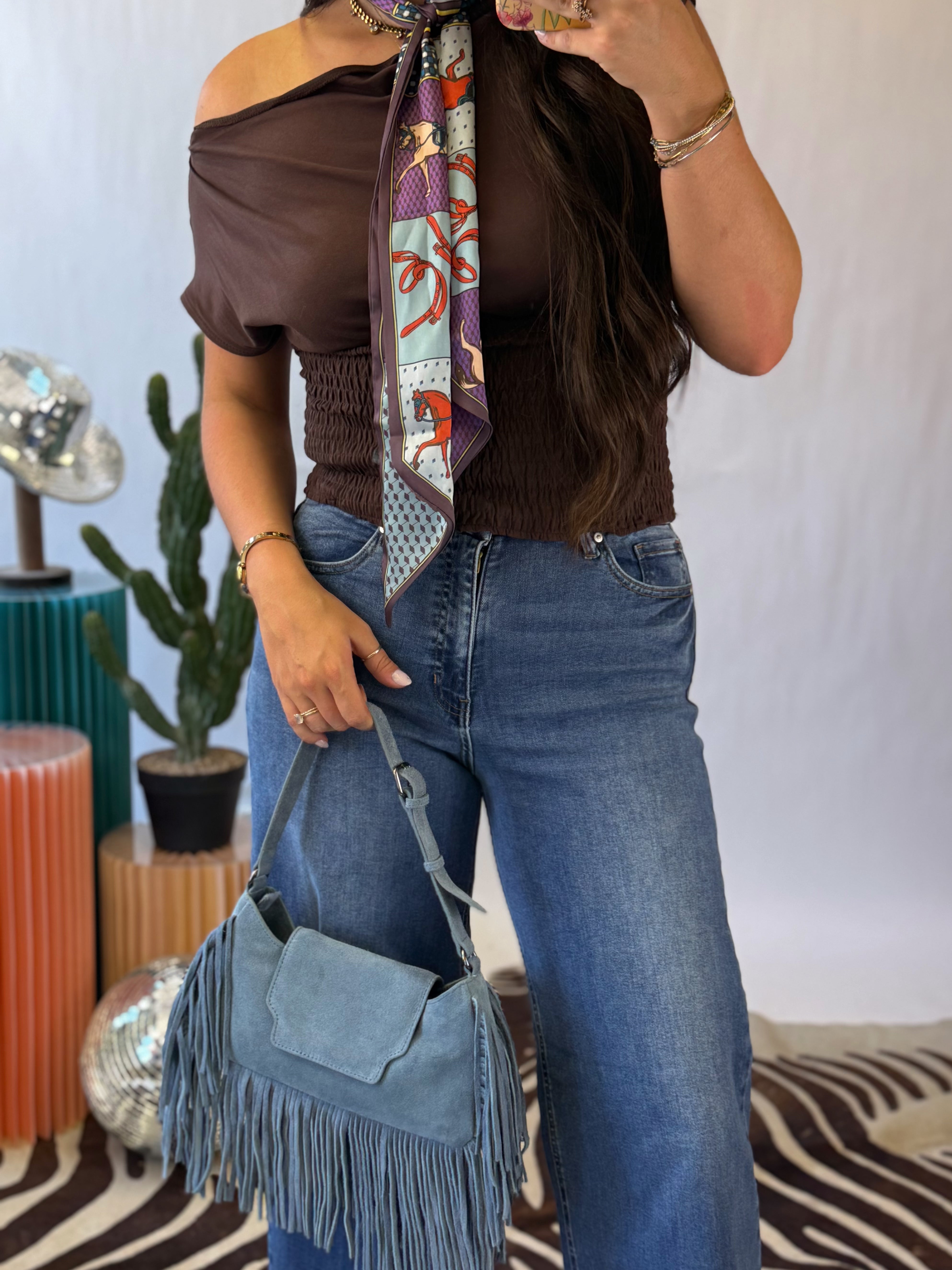The Easygoing Dark Wash Wide Leg Jeans