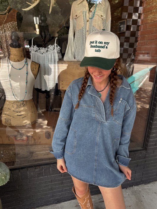 The Husband's Tab Trucker Hat