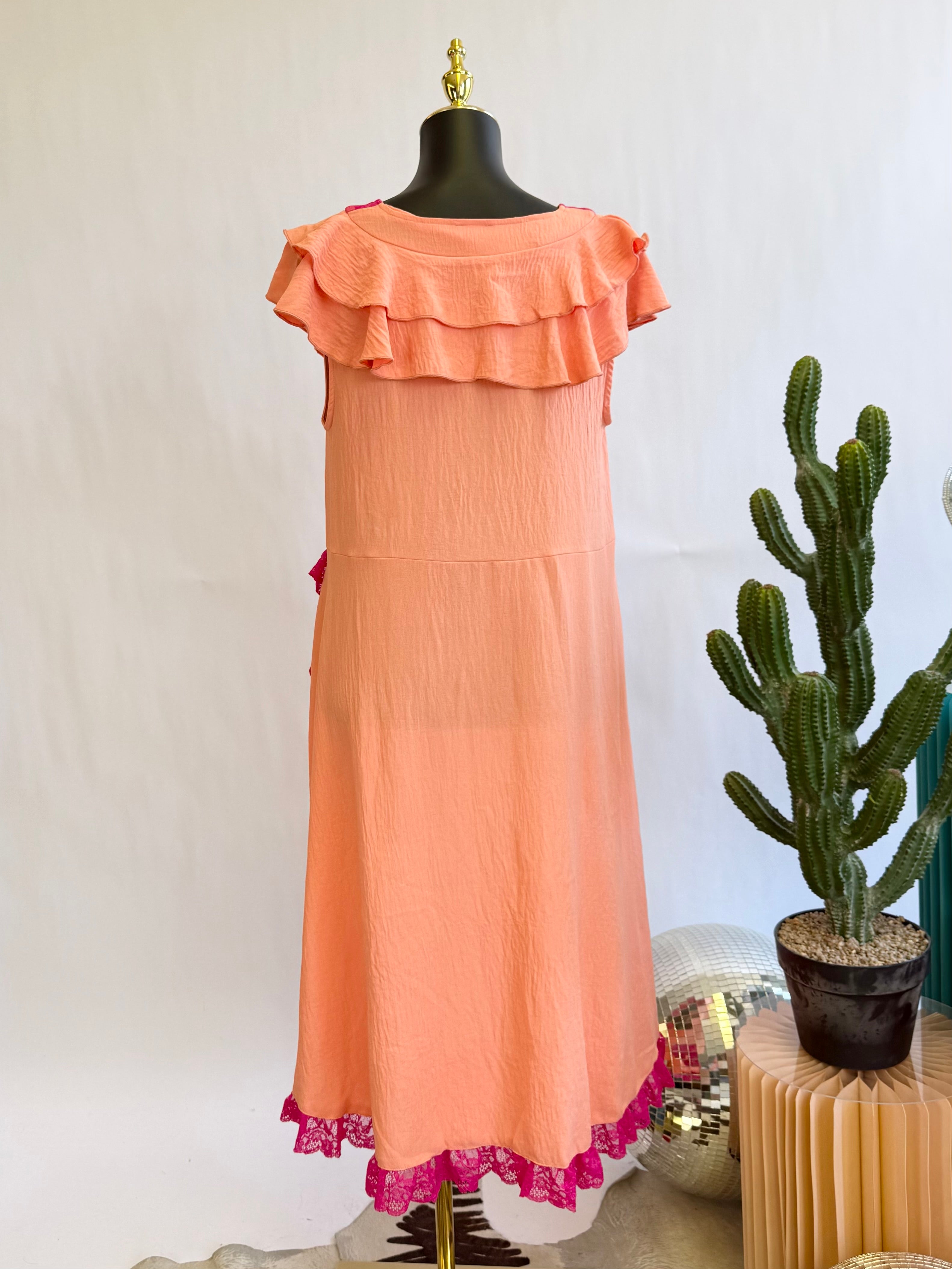 The Lumi Peach Ruffle Set