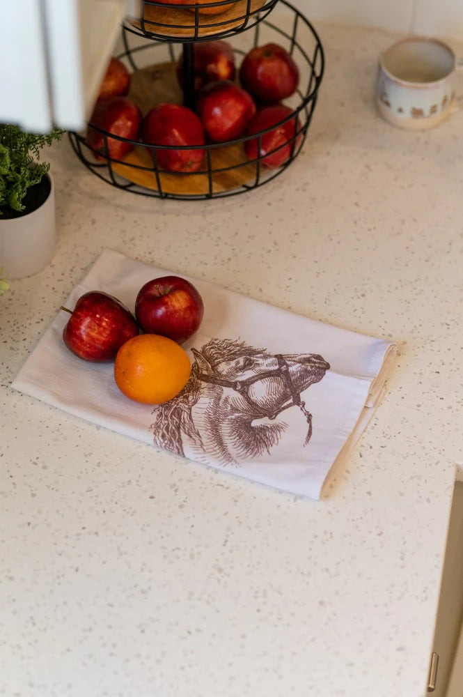 The Vintage Horse Head Tea Towel