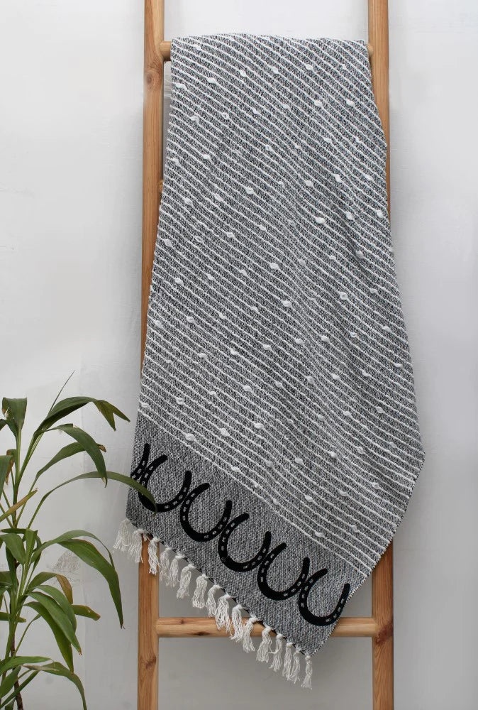 The Horseshoe Throw Blanket