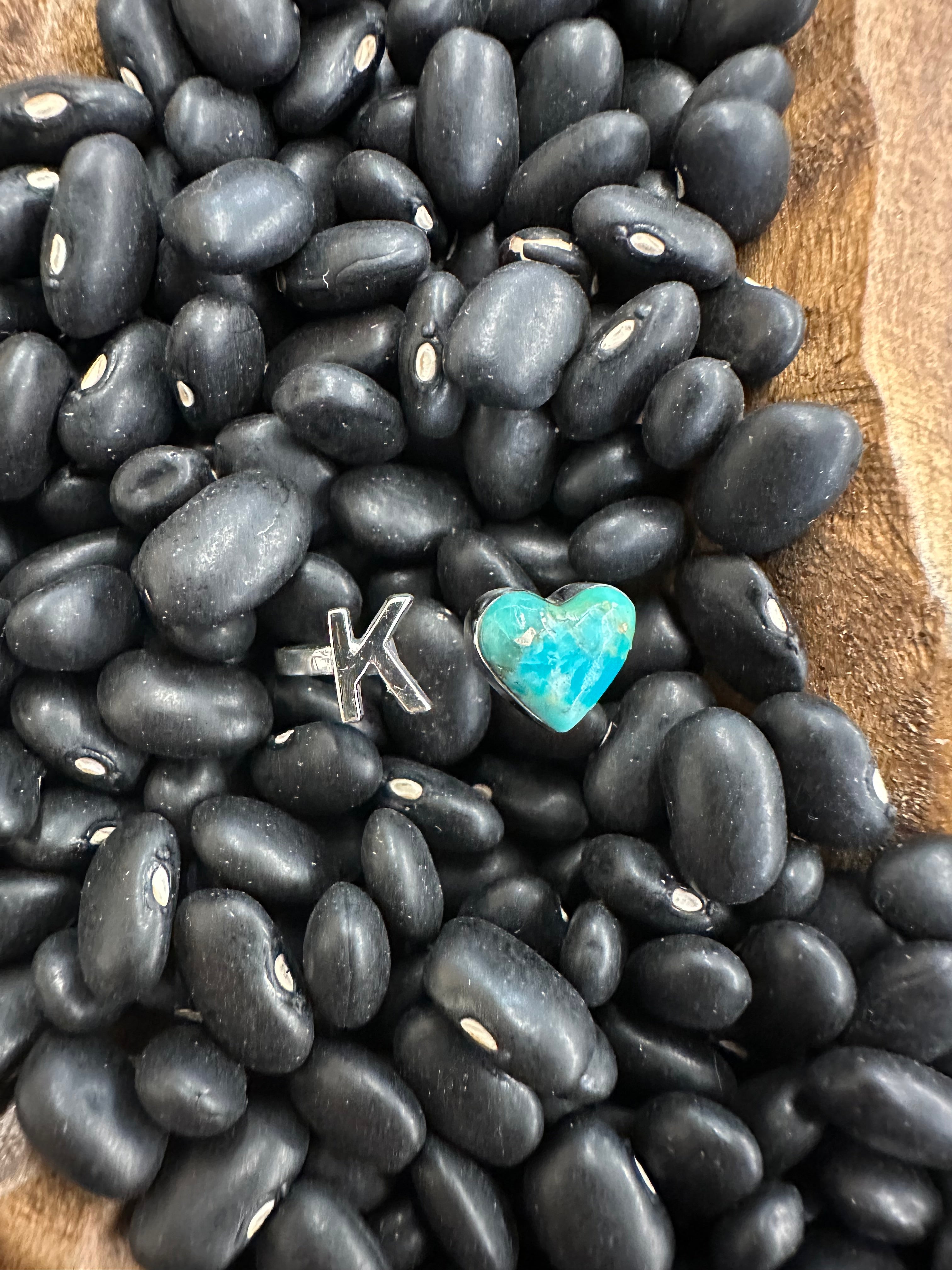 The Heart Letter Ring - Size 6-8