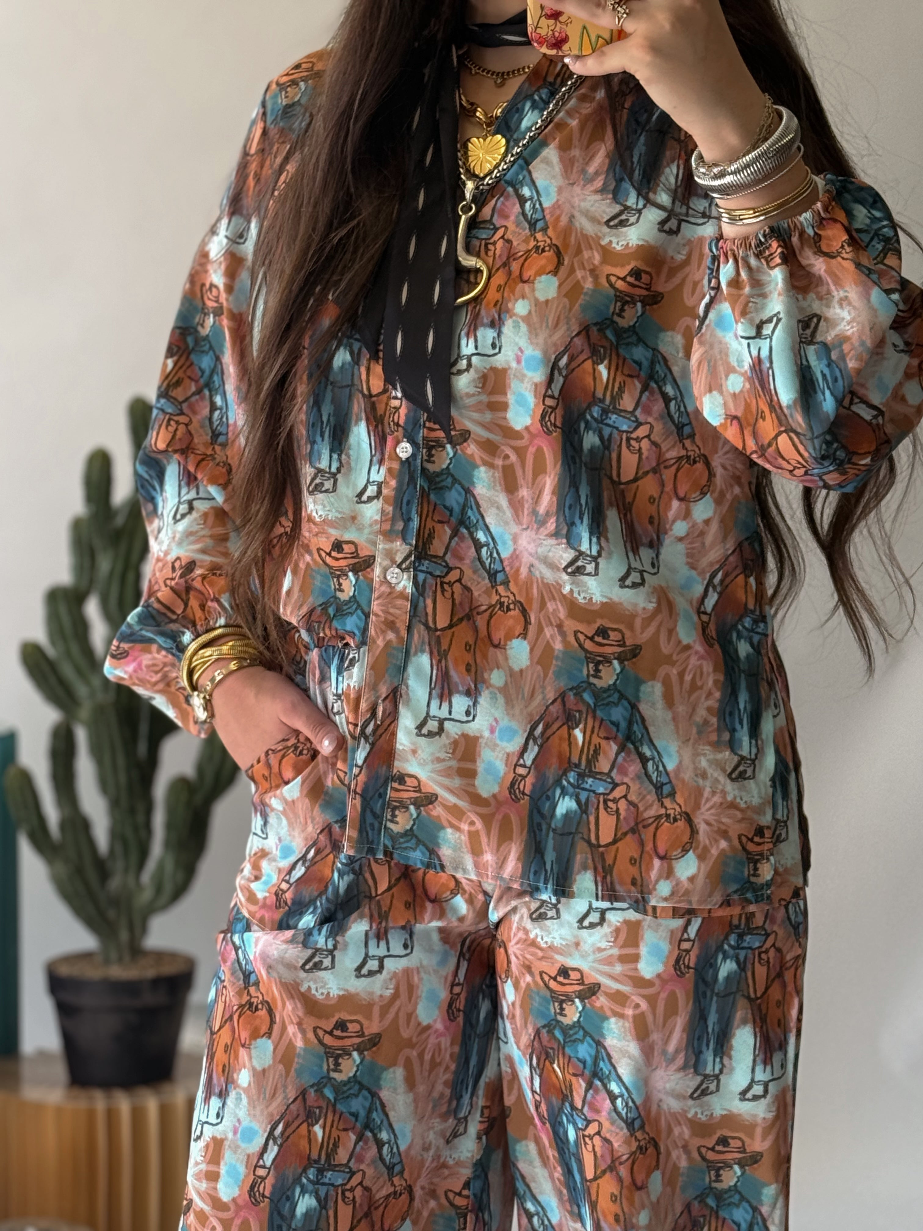 The Eclectic Cowboy Top