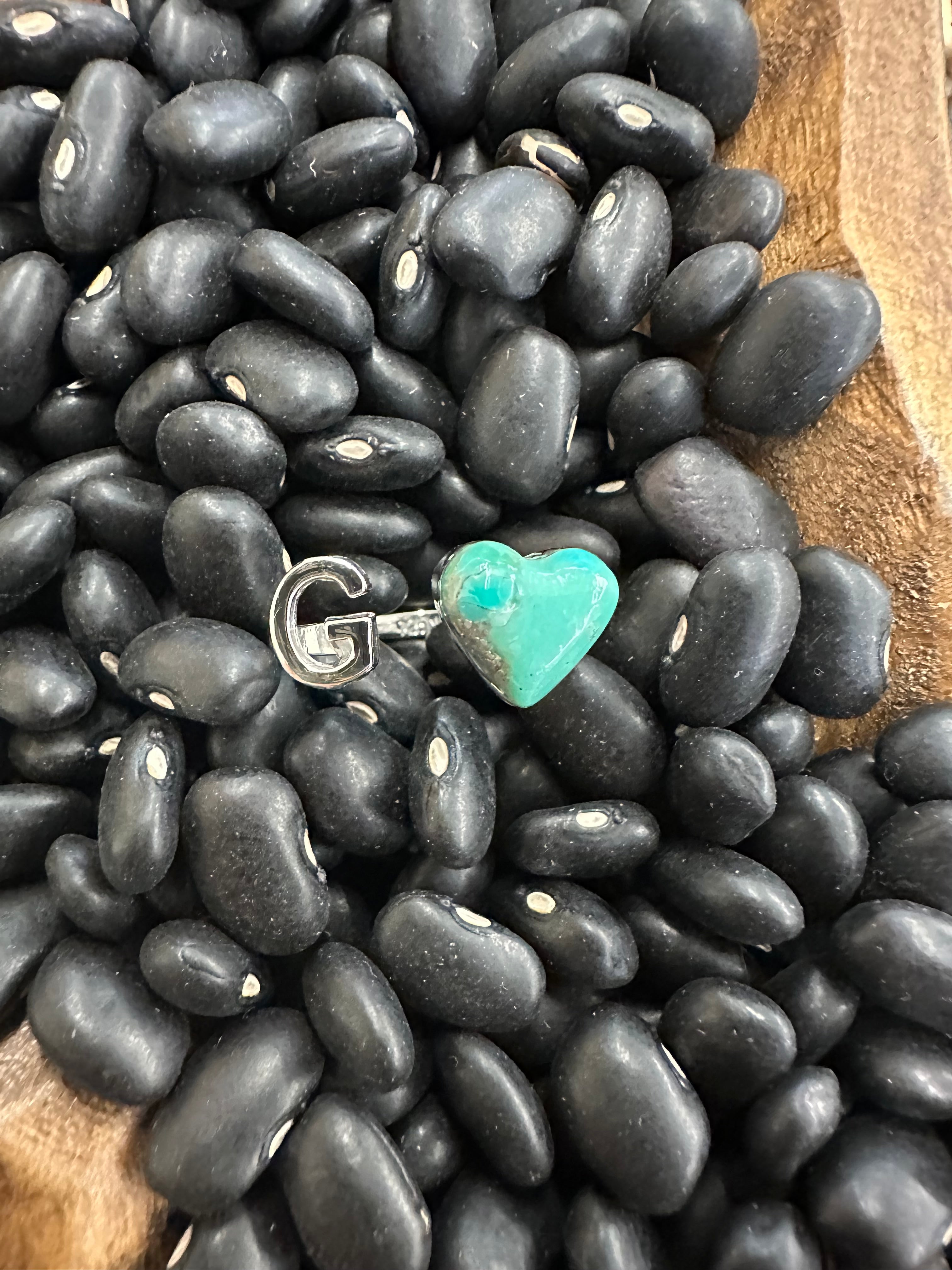 The Heart Letter Ring - Size 6-8