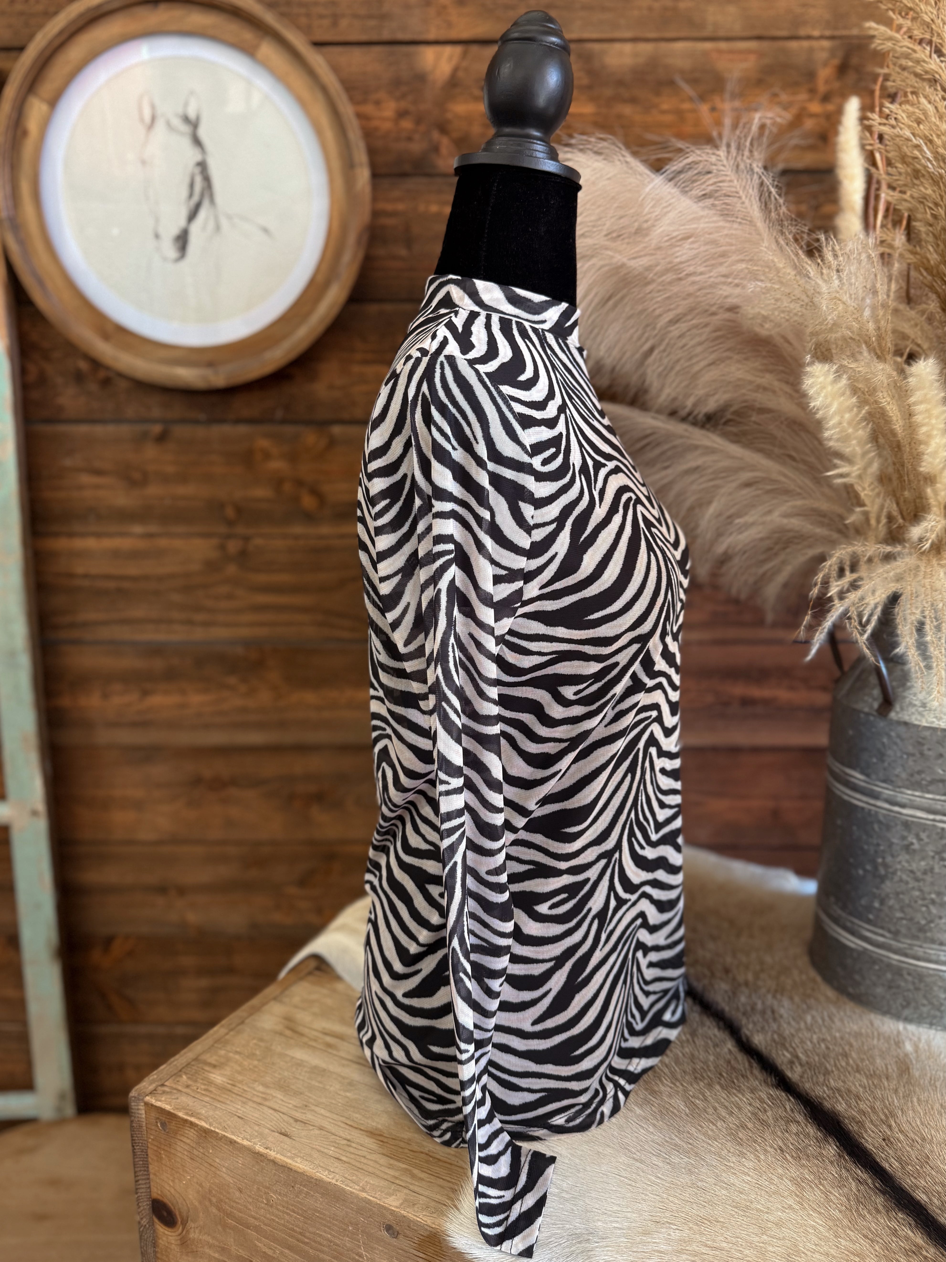 The Cowgirl Safari Mesh Top