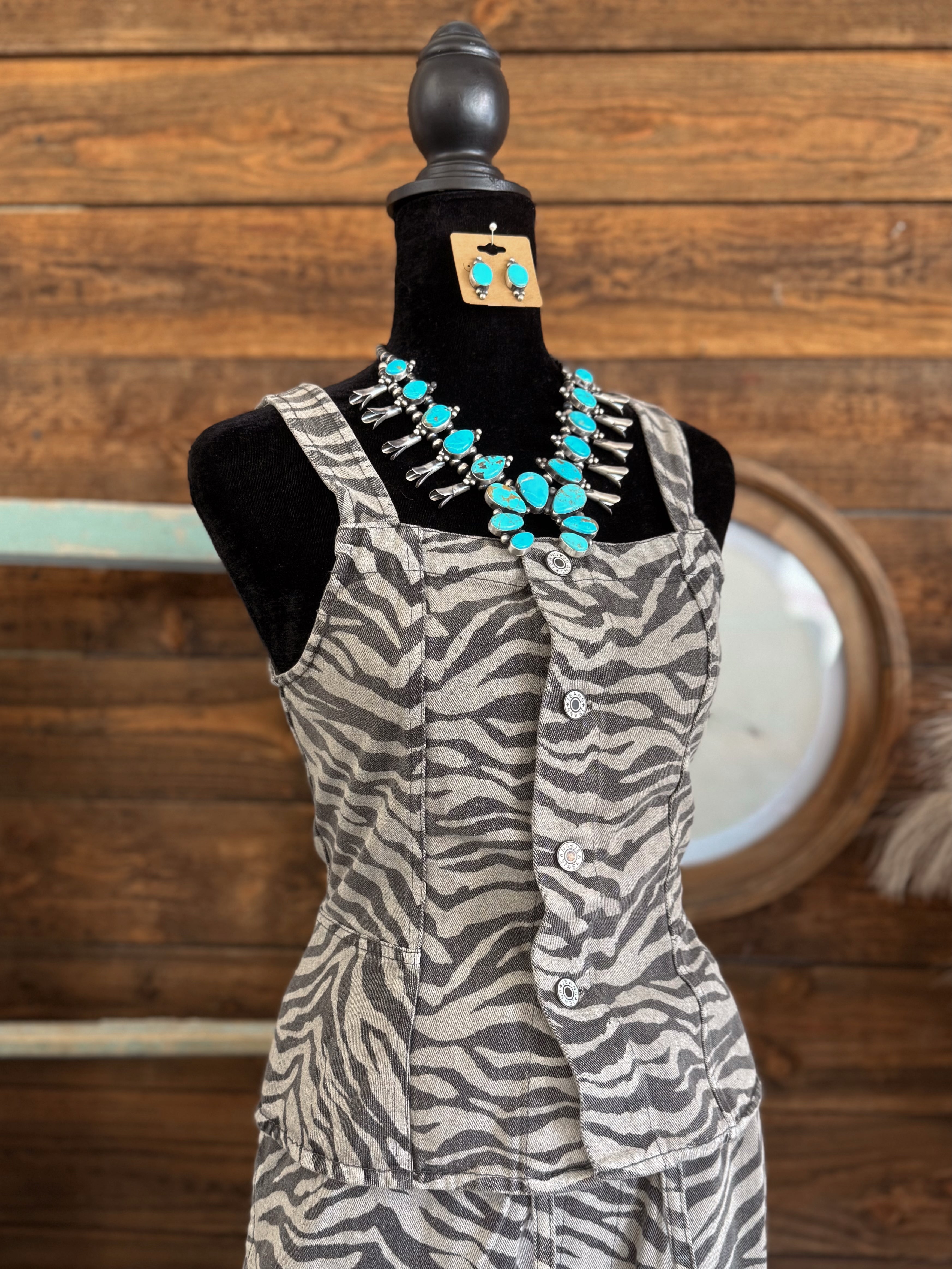 The Creek Zebra Pants Set