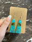 The Kolby Authentic Turquoise Slab Earrings