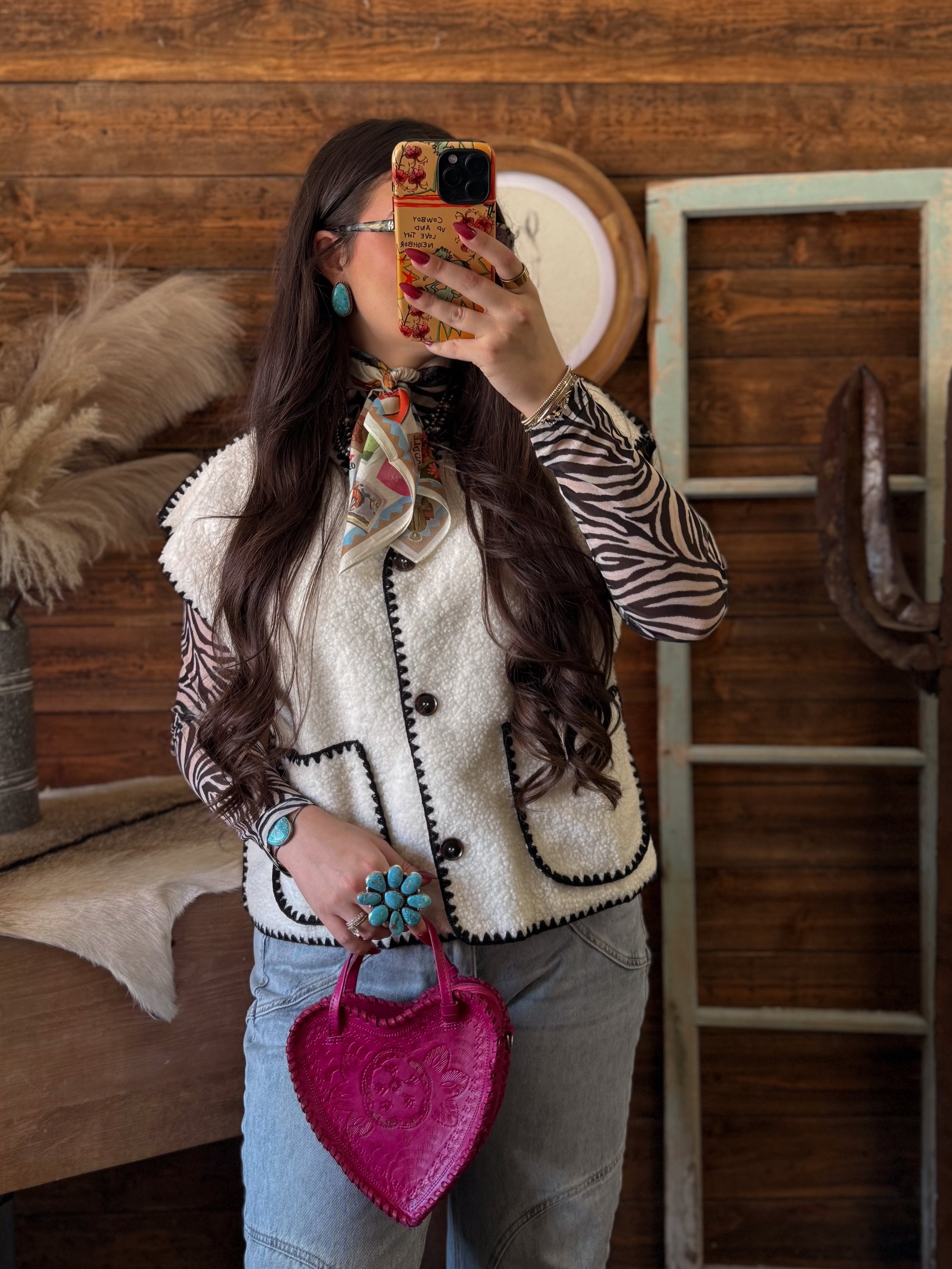 The Cowgirl Safari Mesh Top