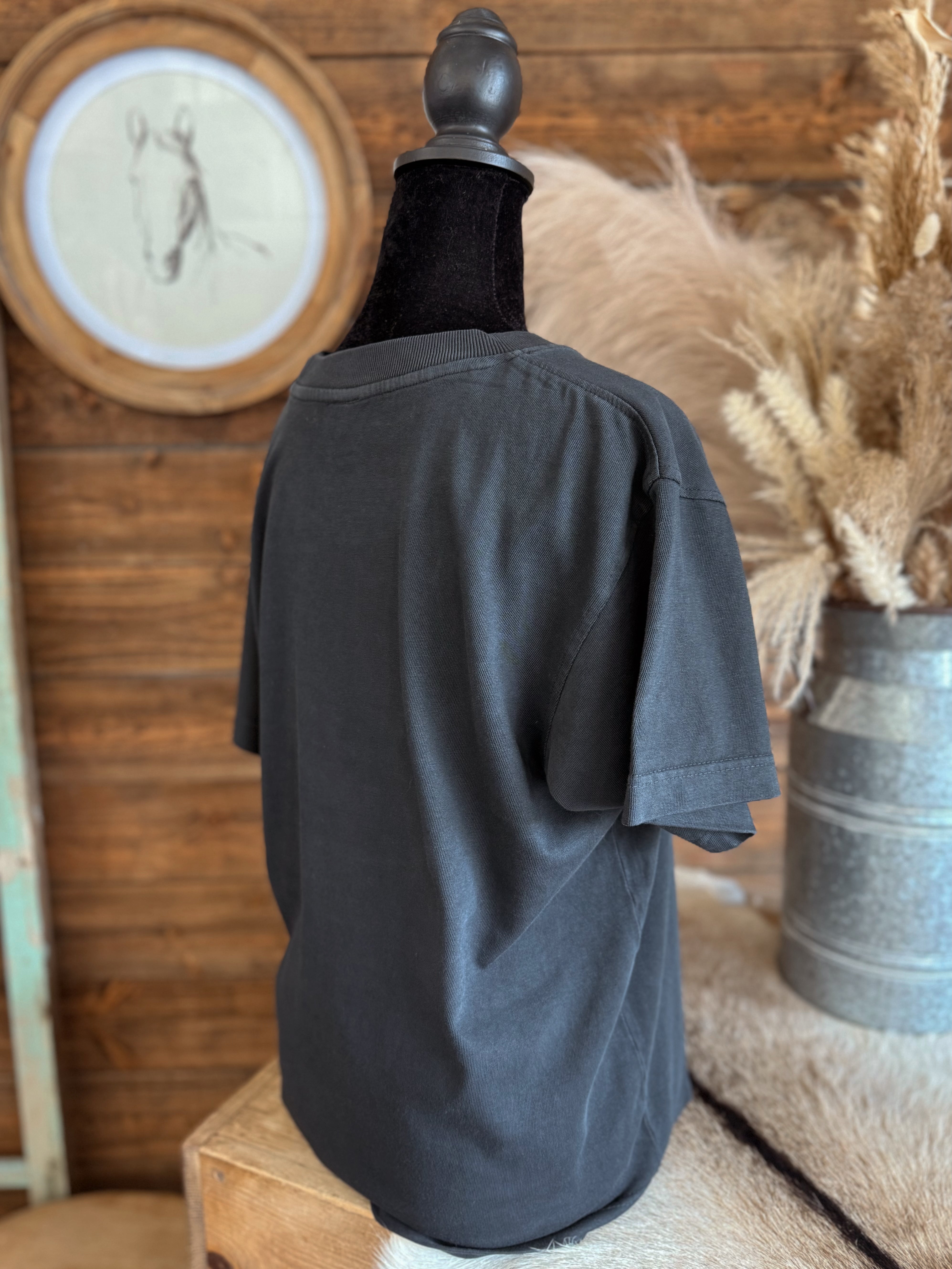 The Never Trust a Cowboy Boxy Tee