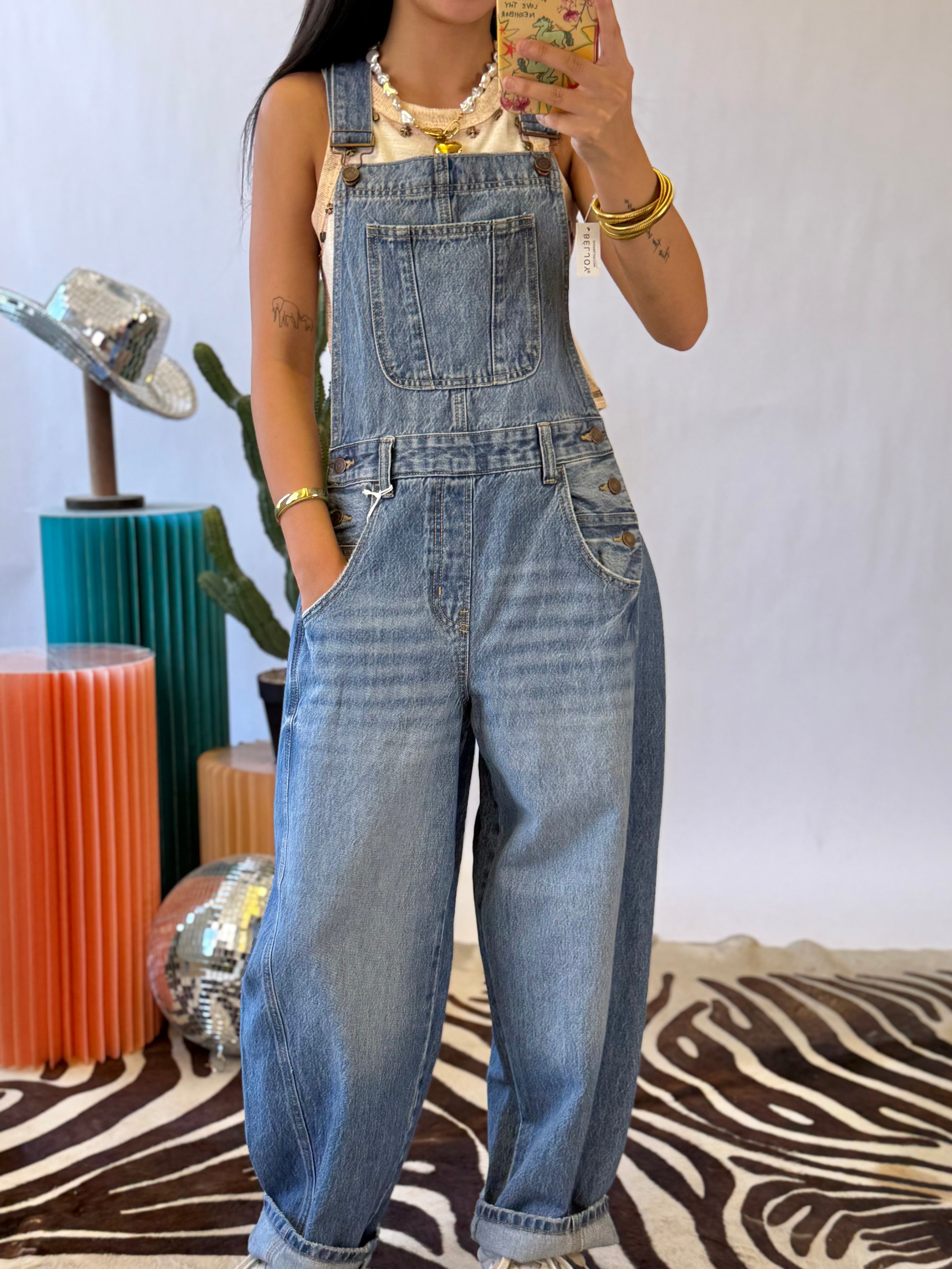 The Meadow Muse Barrel Overalls - Restock