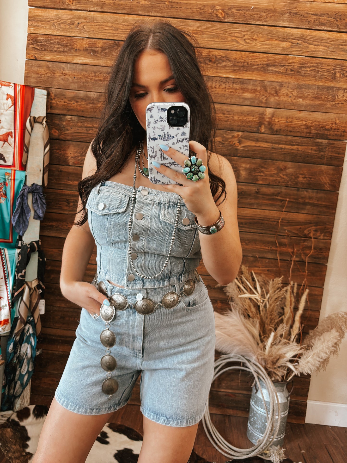 The Tucson Denim Tube Top