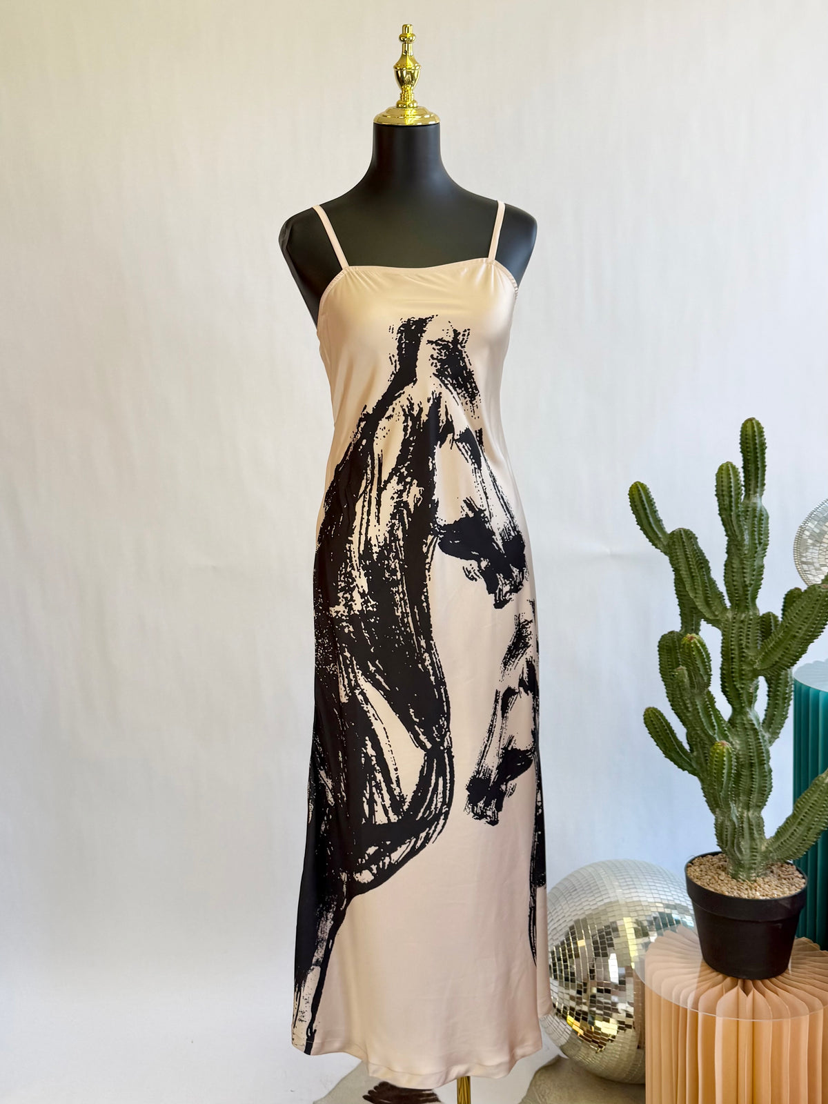 The Wild Stallion Satin Maxi Dress