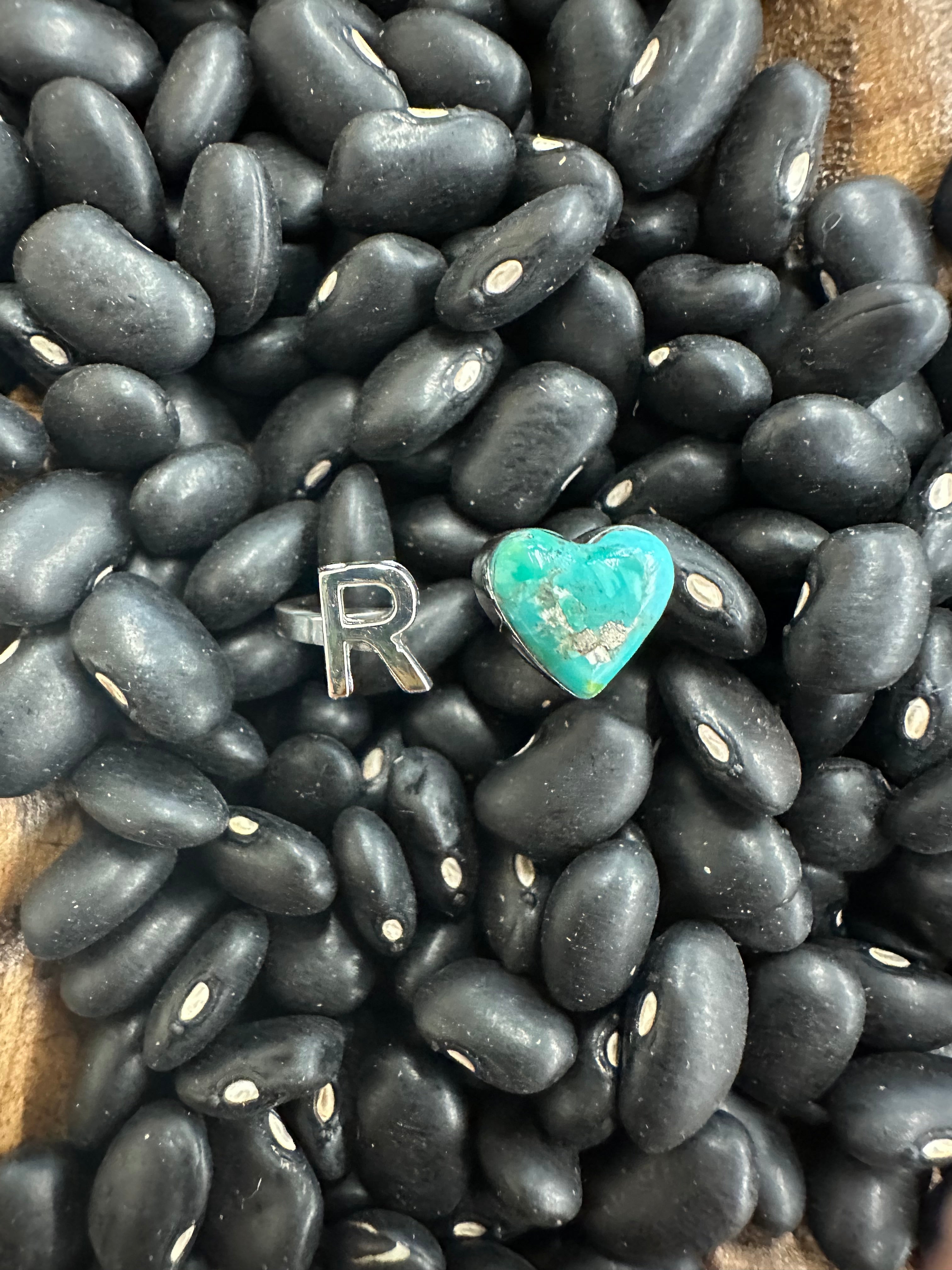 The Heart Letter Ring - Size 6-8