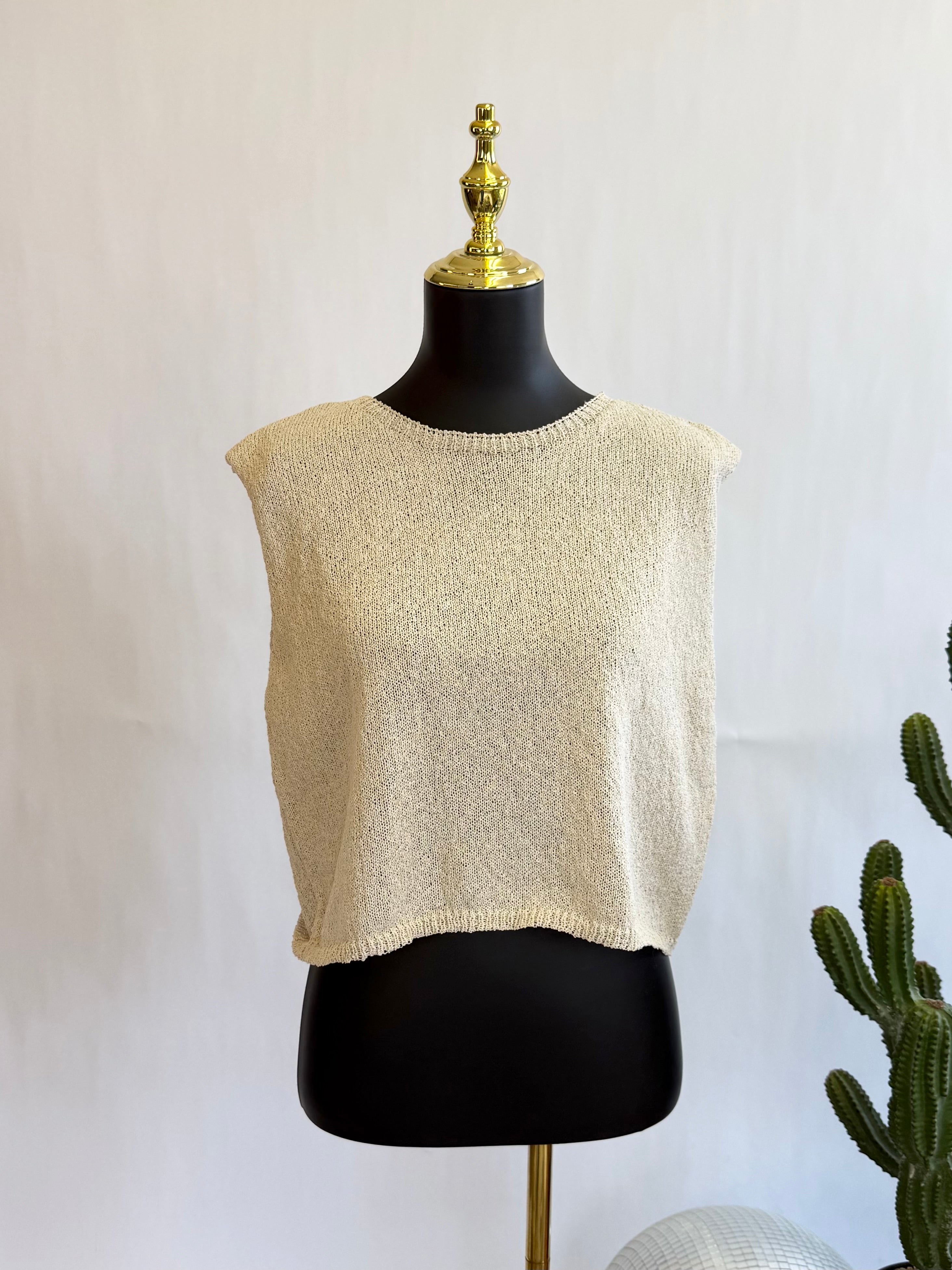 The Oat Knit Sleeveless Sweater