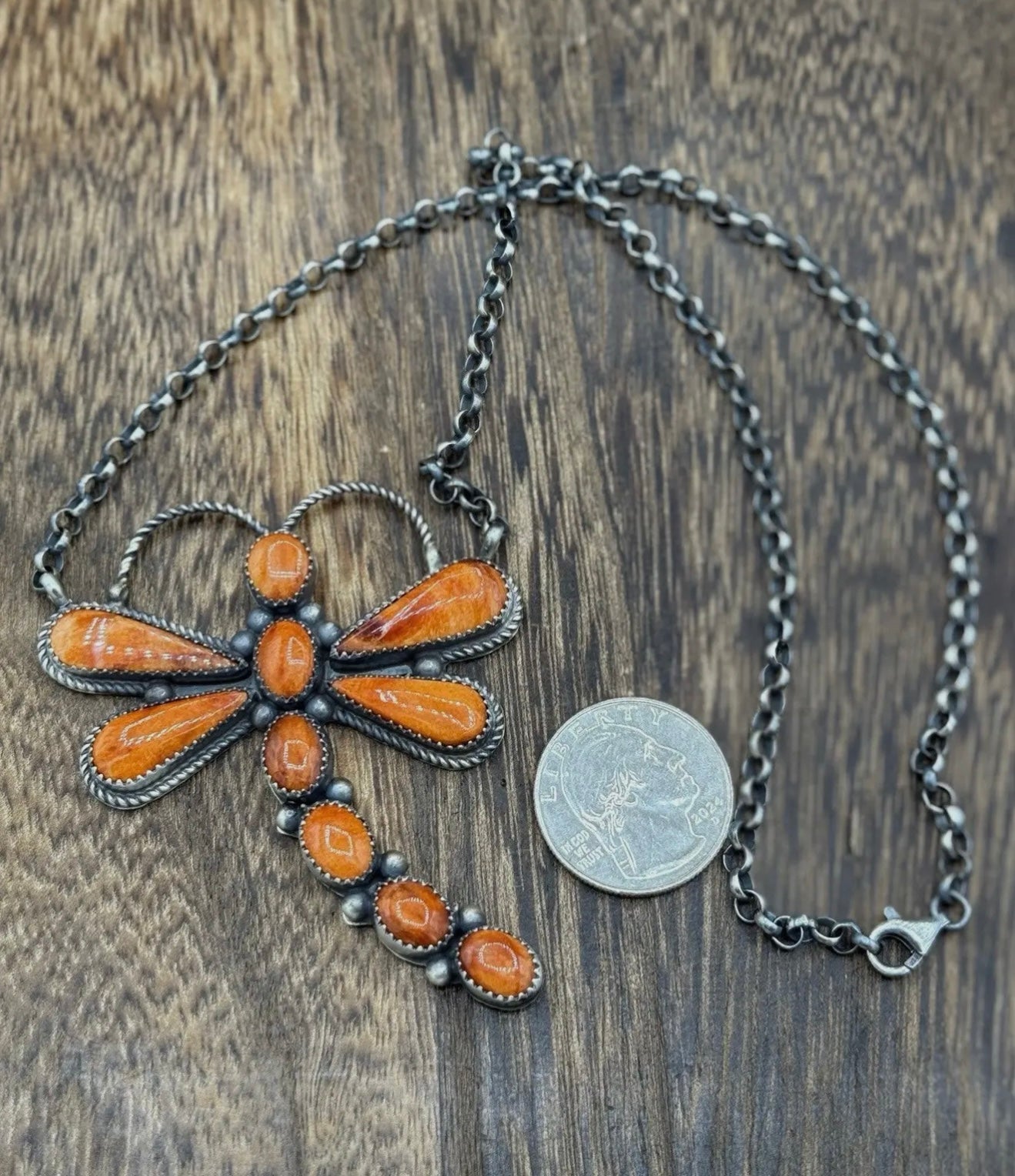 The Delphinium Dragon Fly Necklace