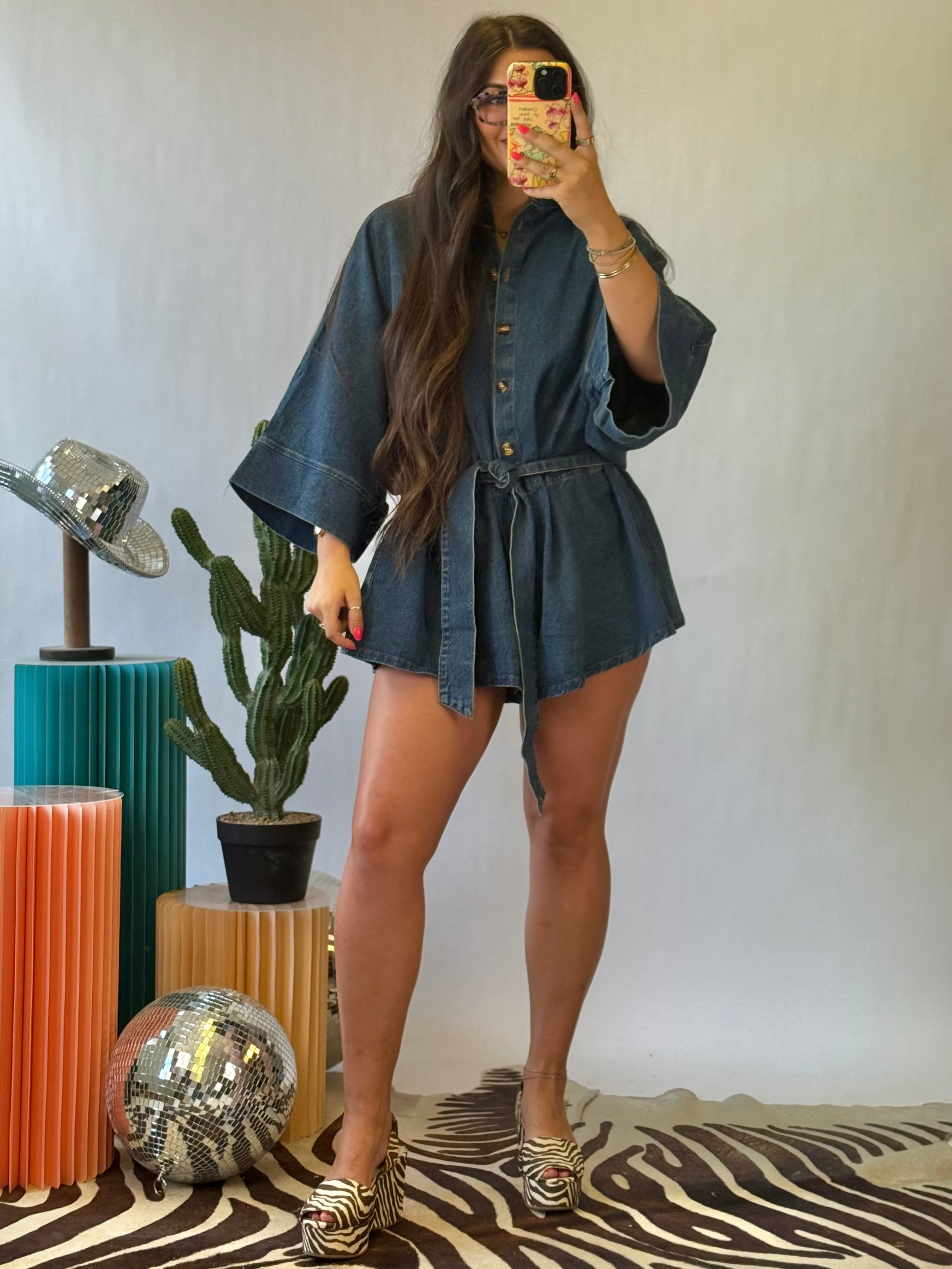 The Blue Jean Baby Romper