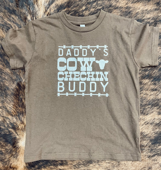 The Daddy's Cow Checkin' Buddy Graphic Tee