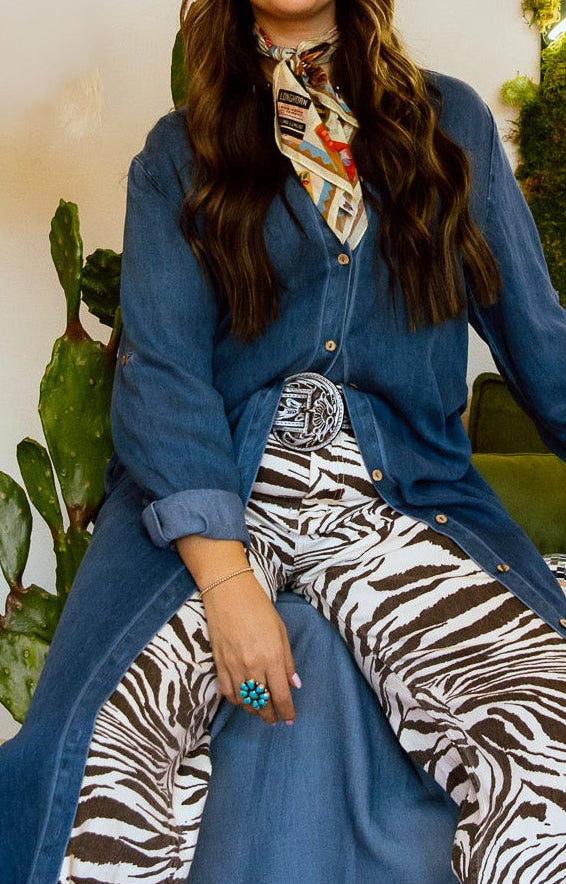 The Moxie Zebra Print Pants - Restock