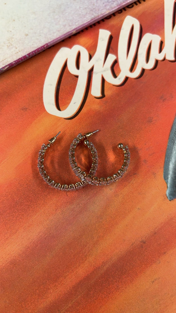 The Alexandra Crystal Hoop Earrings