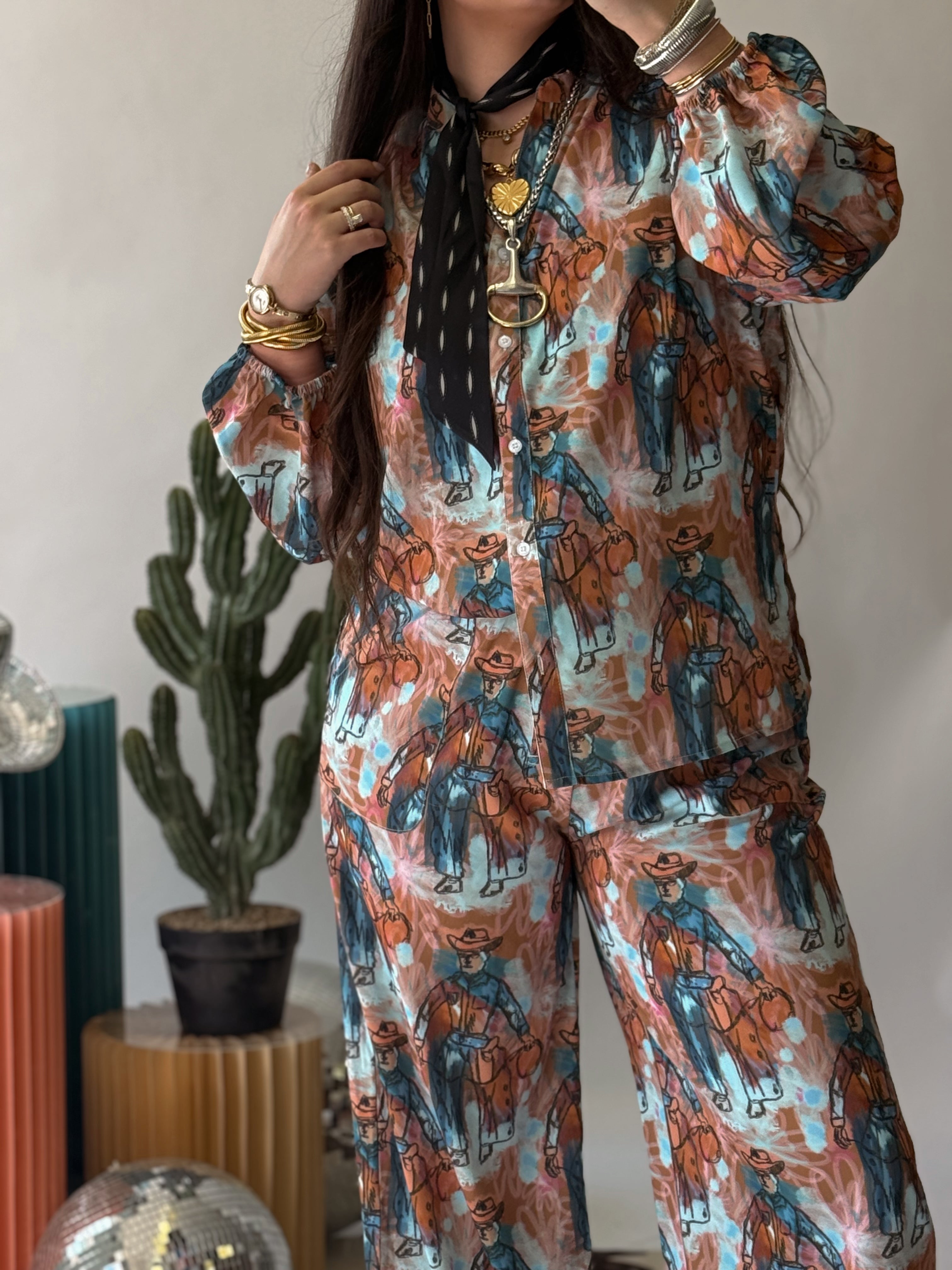 The Eclectic Cowboy Top