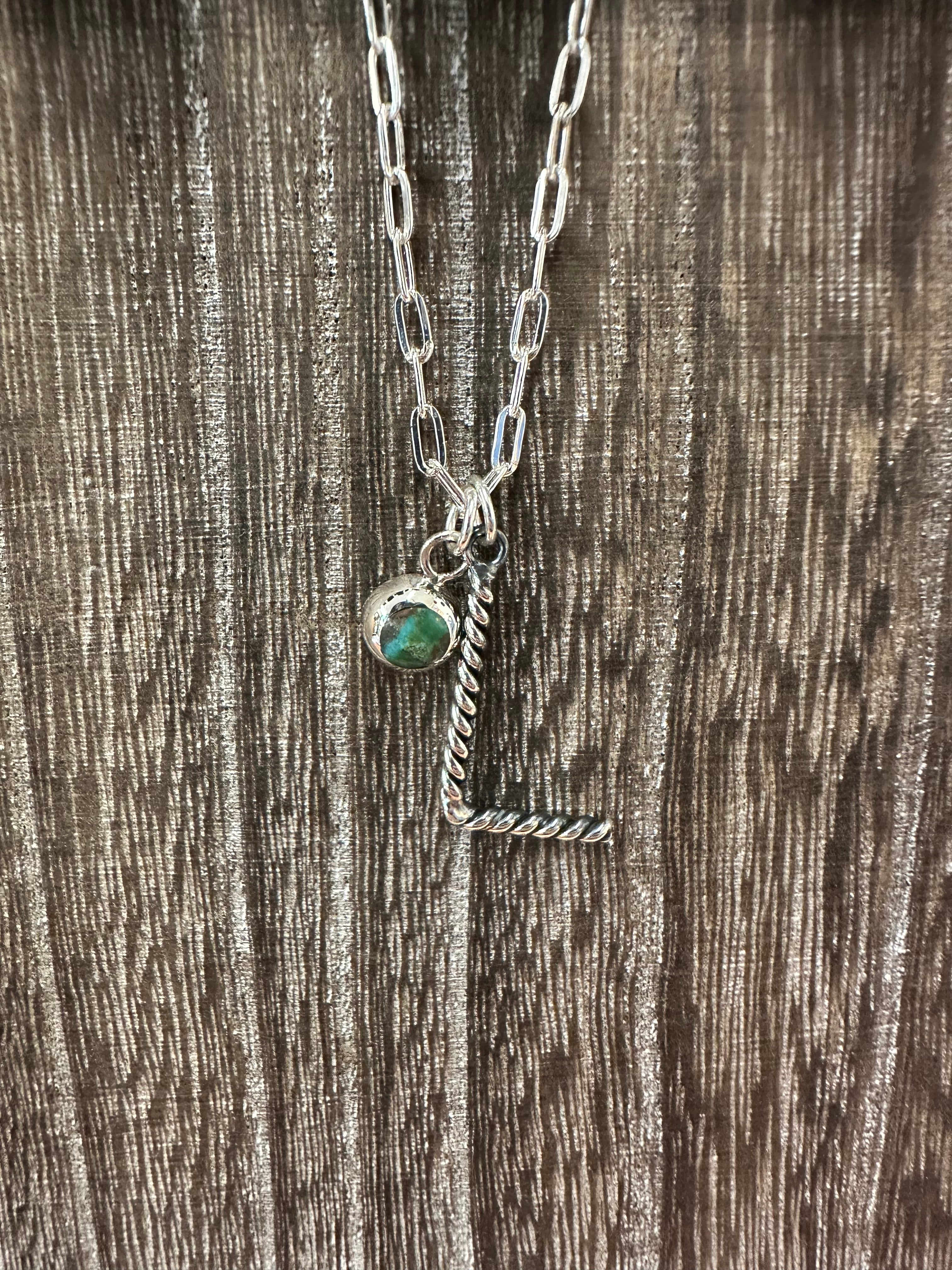 The Gone Ropin' Initial Necklace