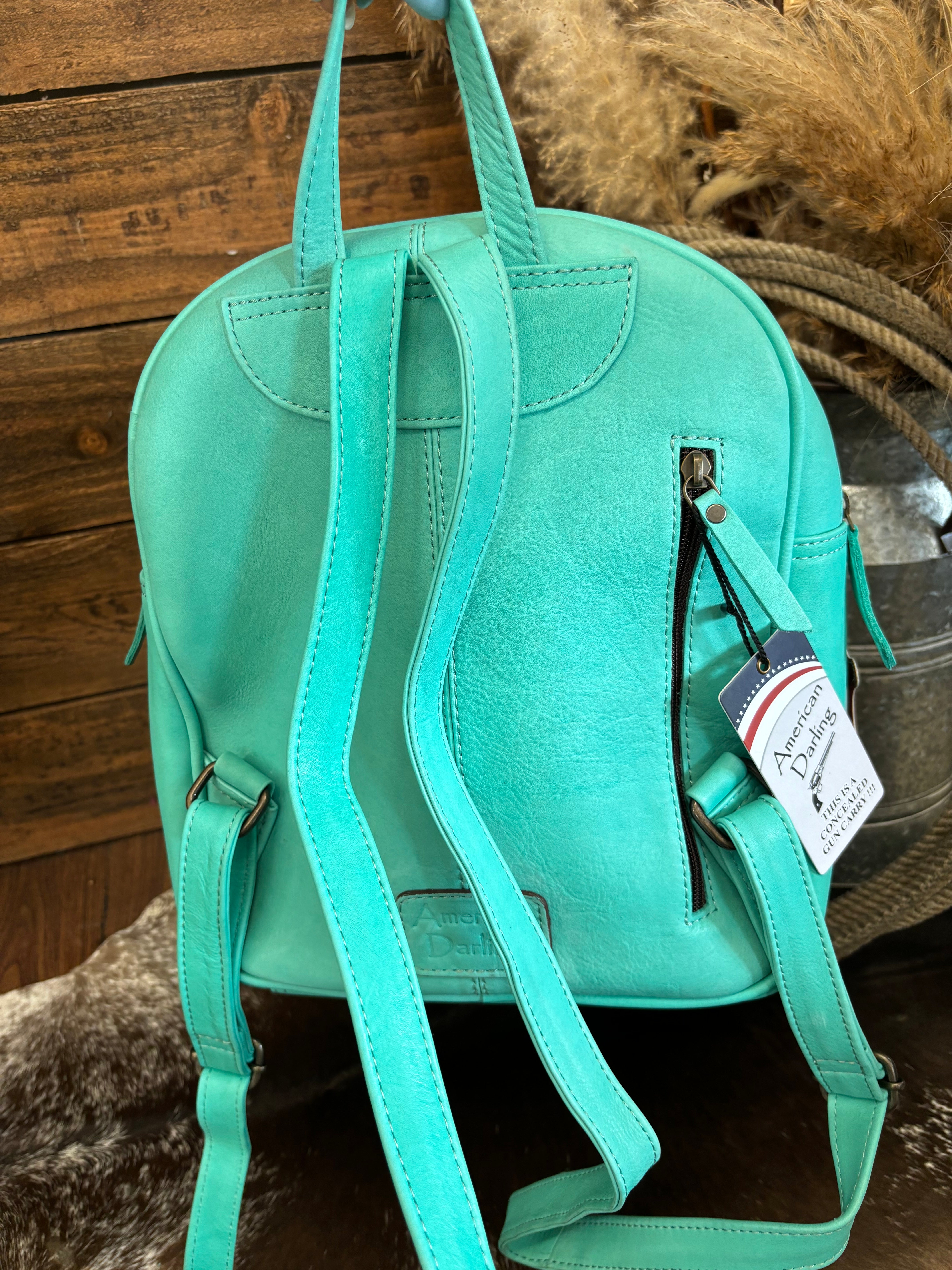 The Sedona Tooled Leather Backpack