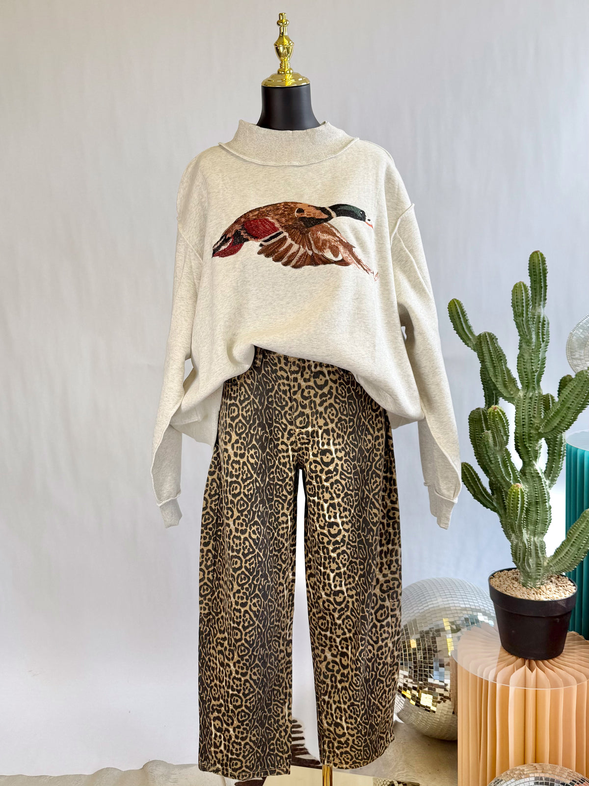 The Duck Creek Mock Neck Sweatshirt