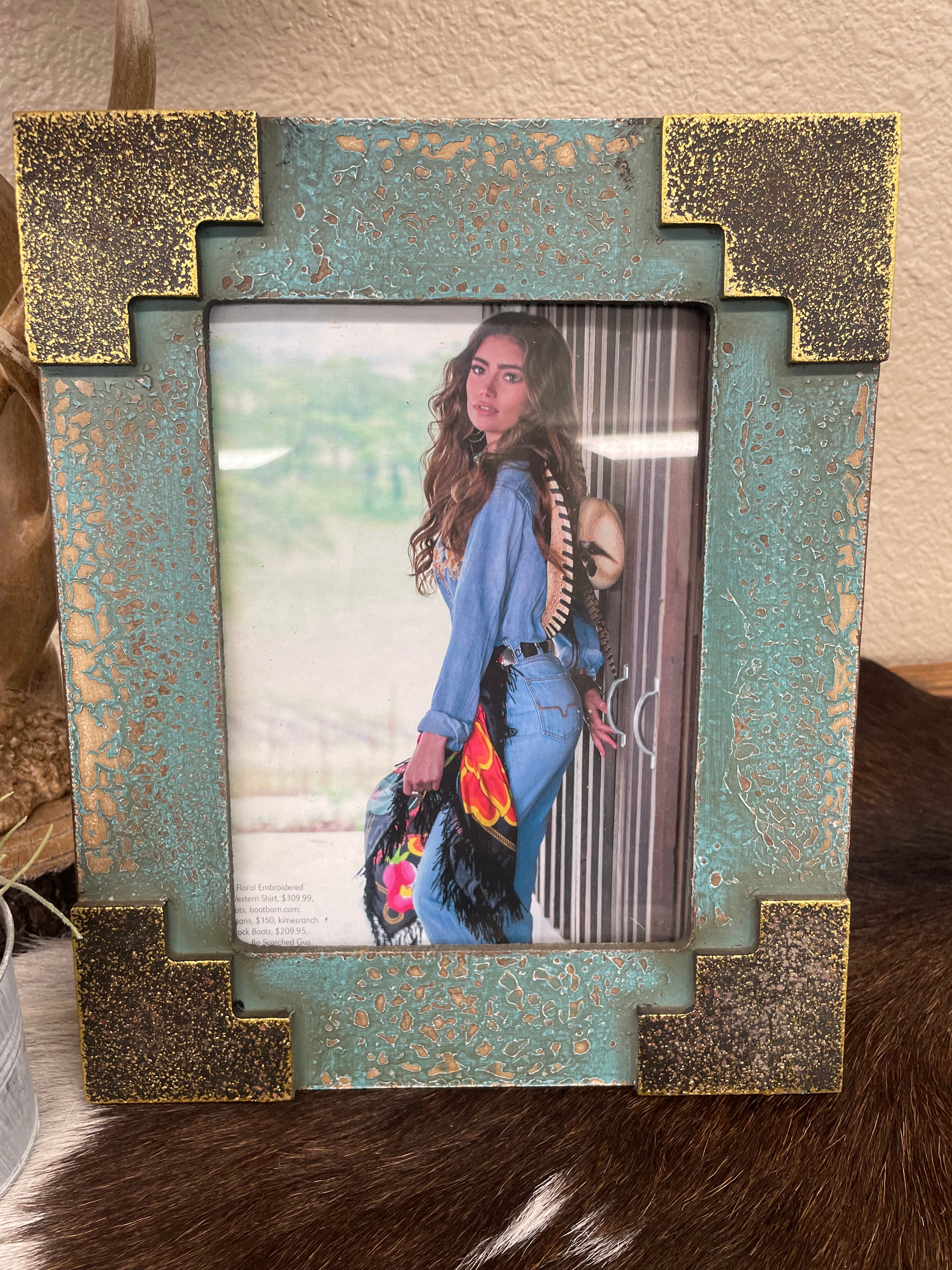 The Santa Fe Picture Frame - Turquoise