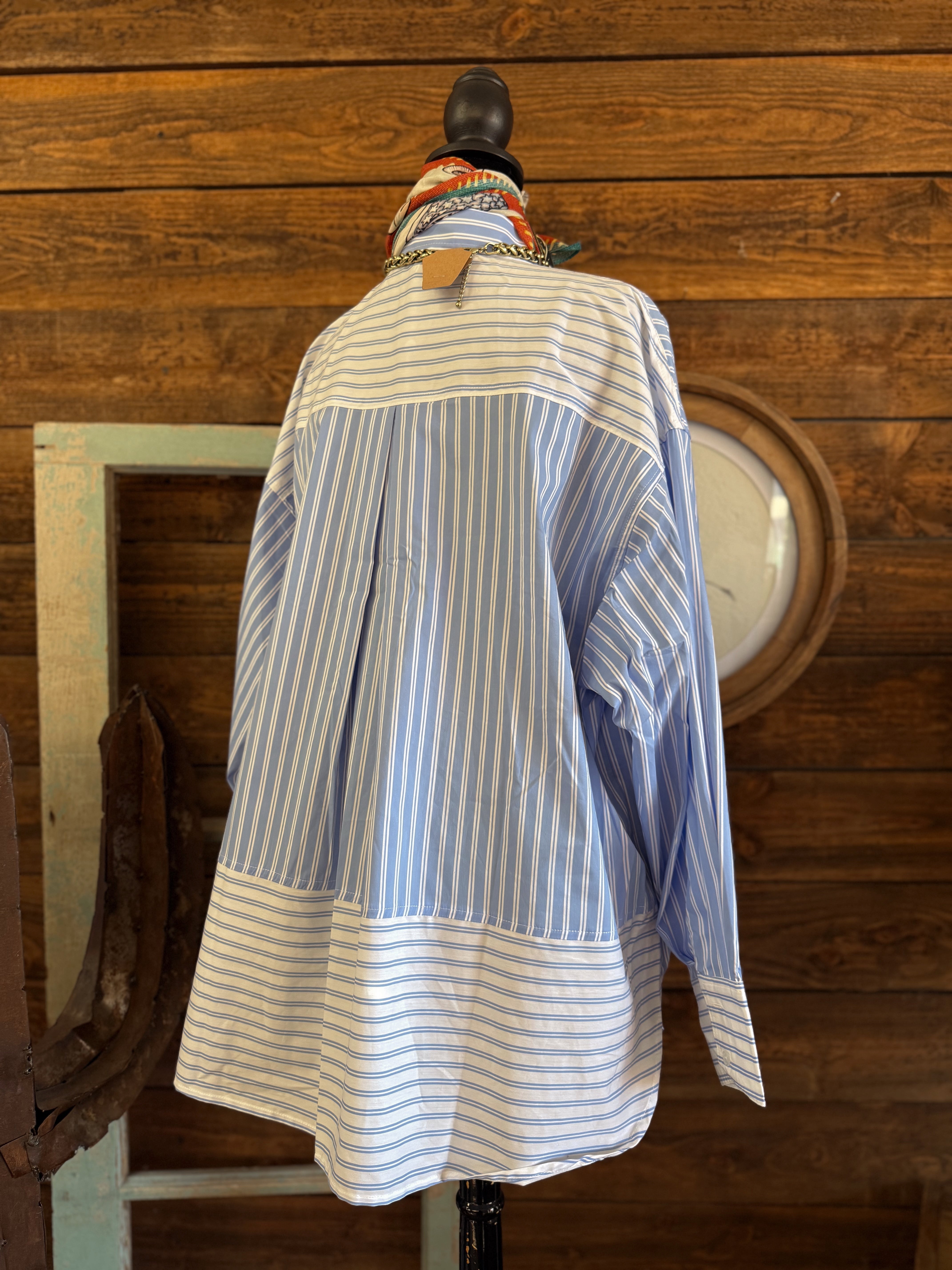 The Harlow Pinstripe Top