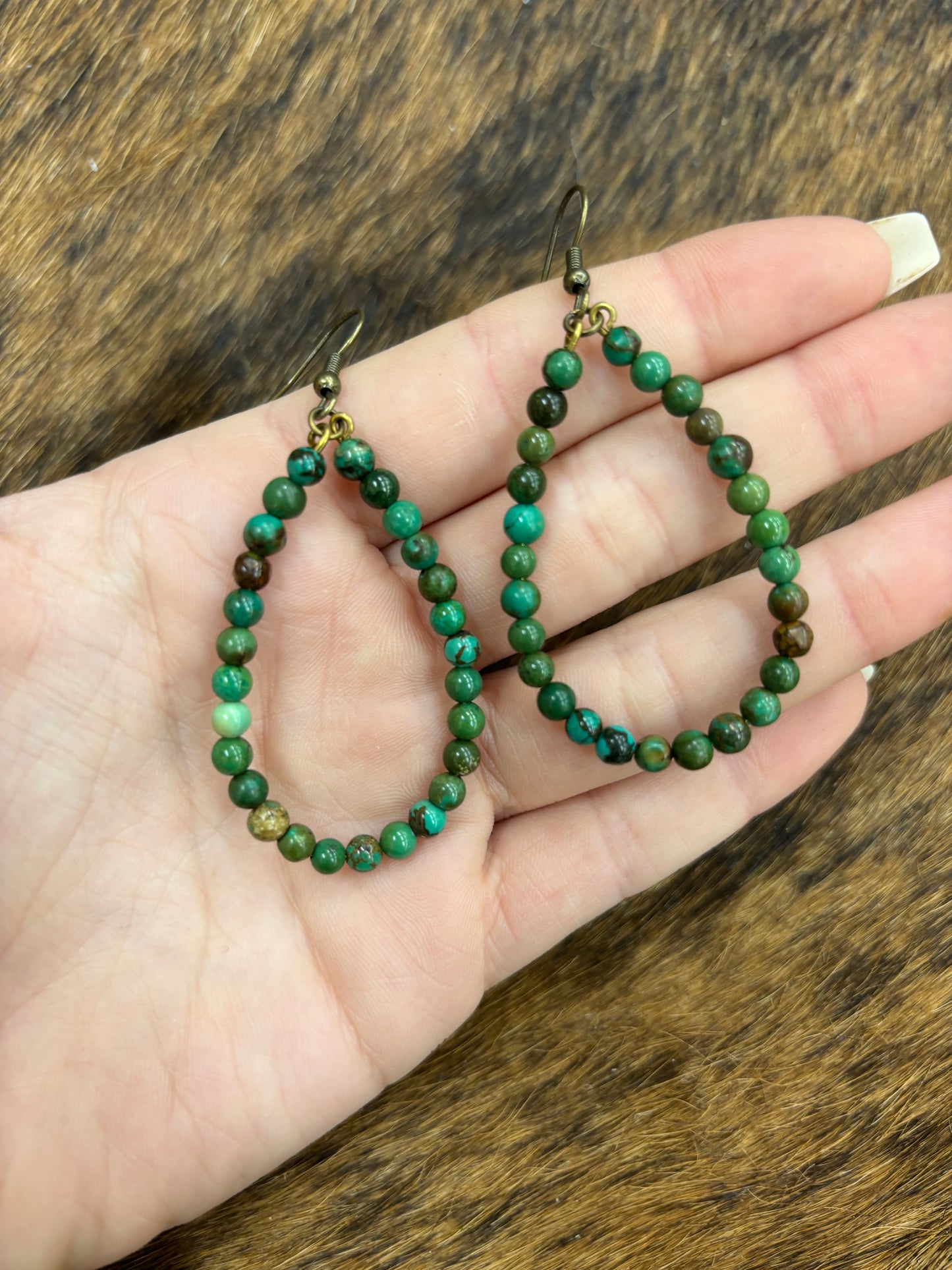 The Lucky Green Turquoise Earrings