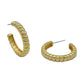 The Gianna Textured Gold Hoops