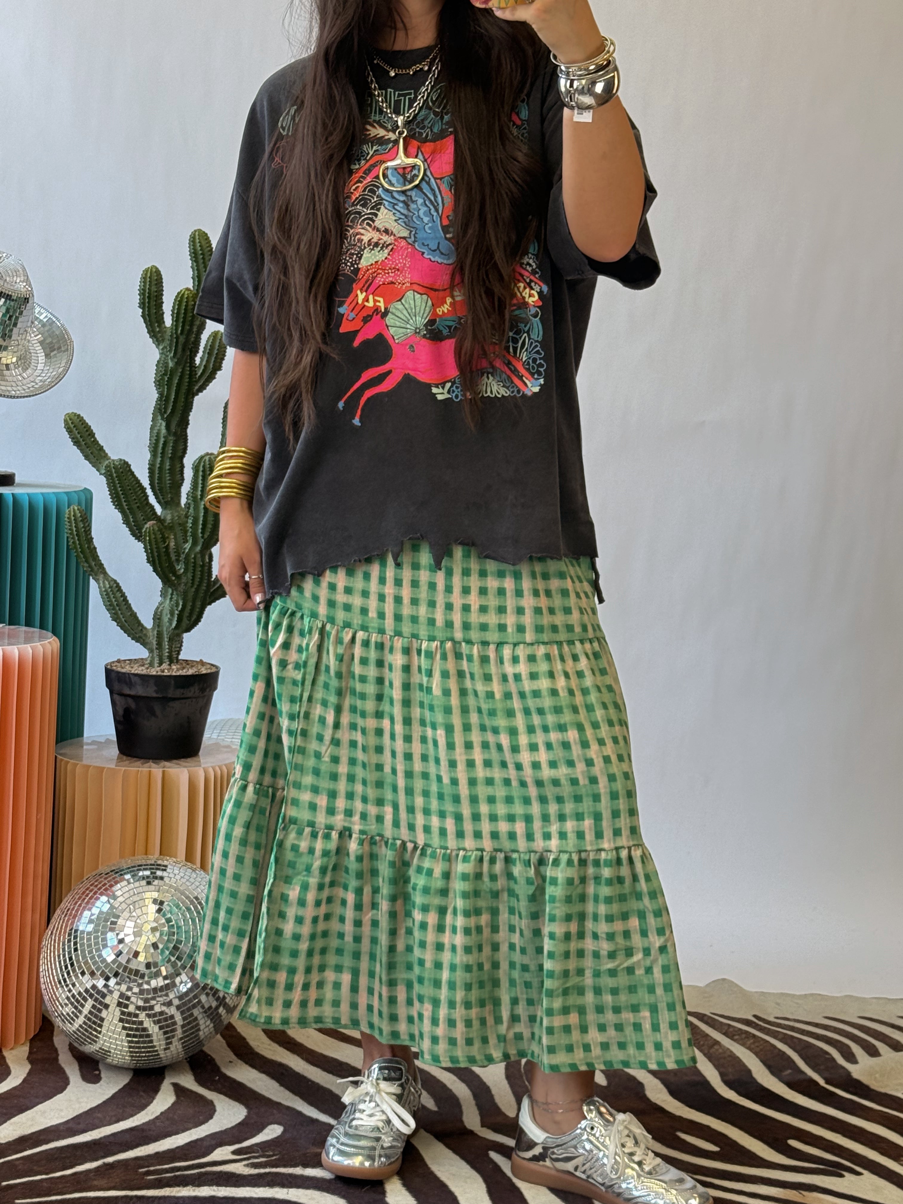 The Leighton Gingham Skirt