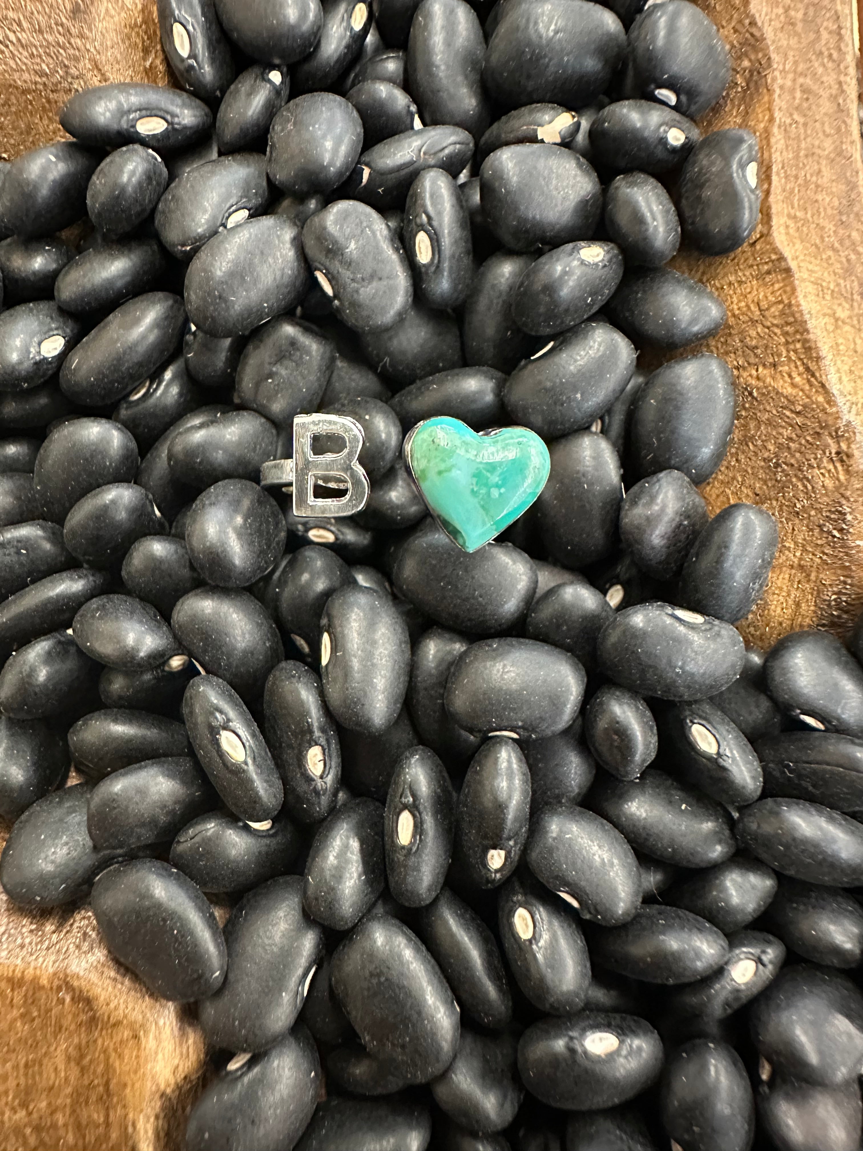 The Heart Letter Ring - Size 6-8