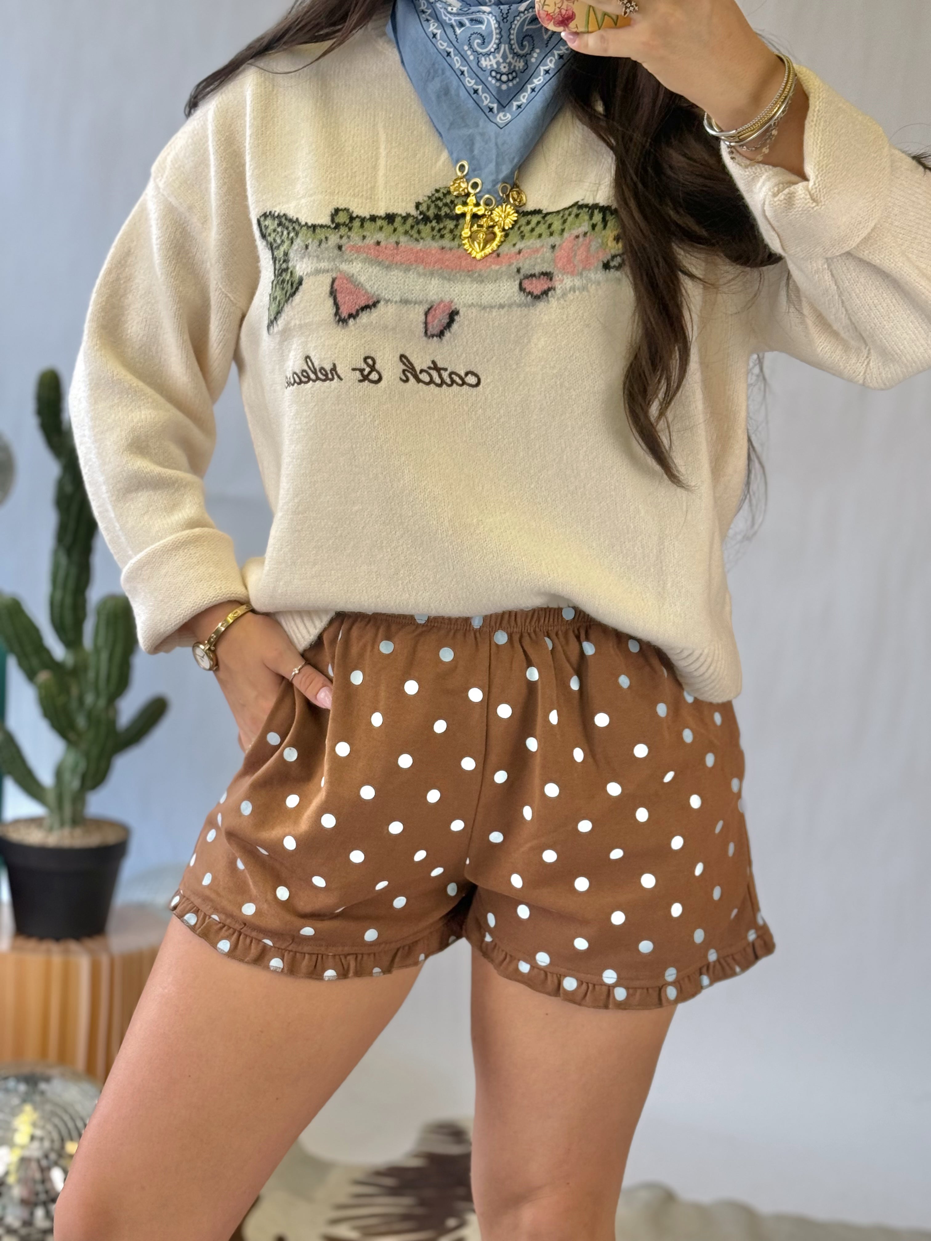 The Sweet Cream Ruffle Shorts