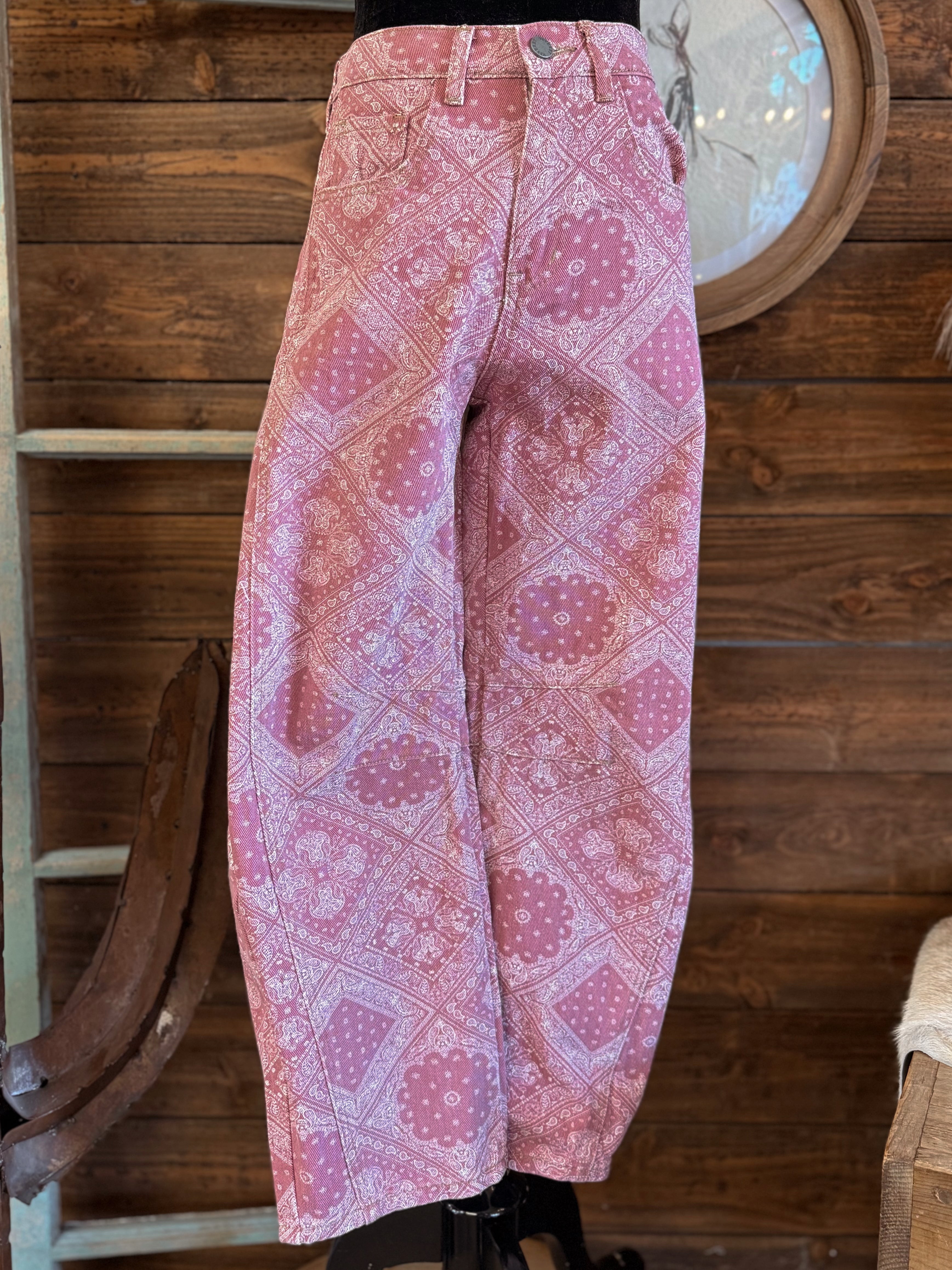 The Paisley Barrel Jeans