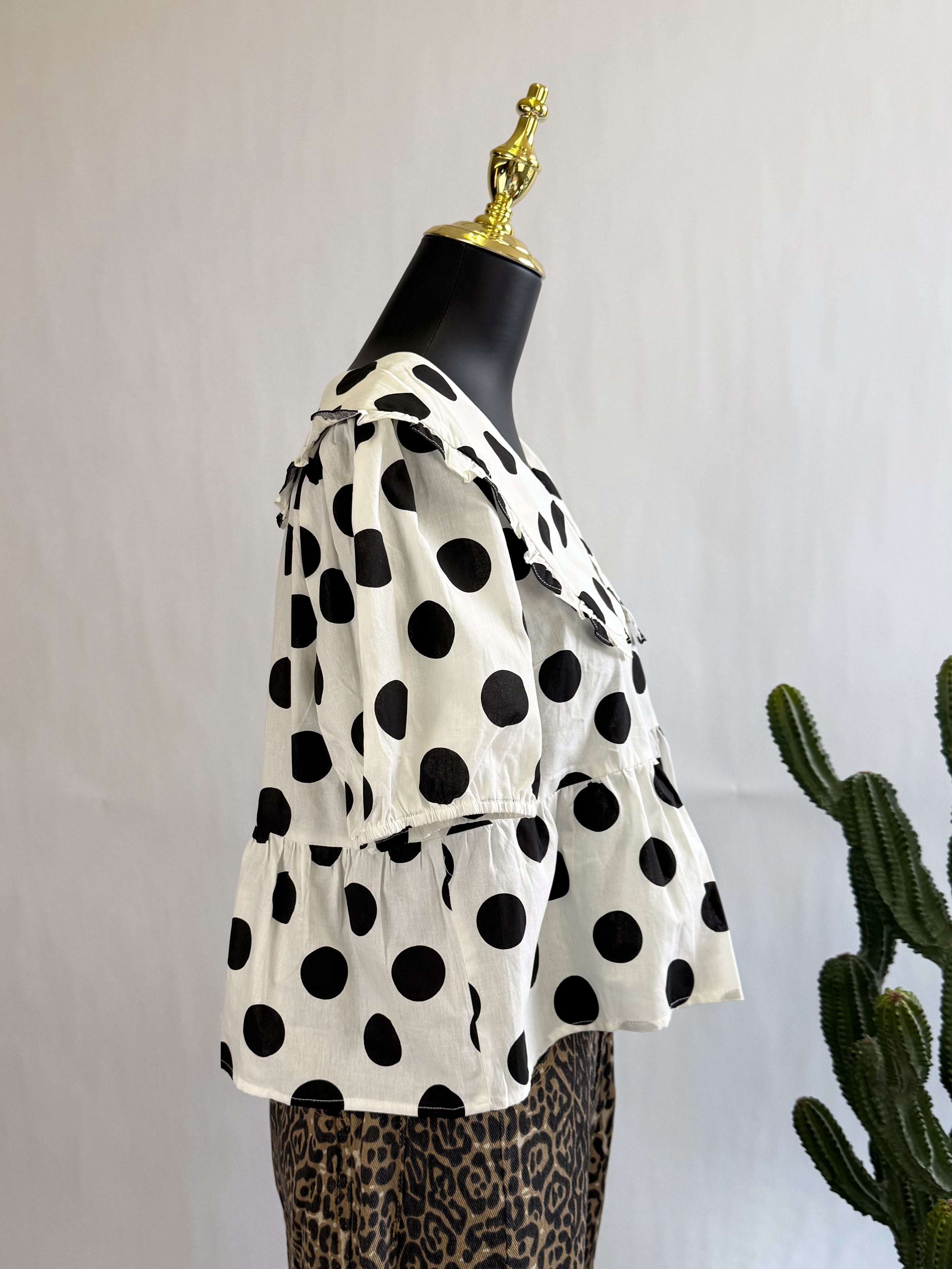 The Darling Dot Peter Pan Blouse