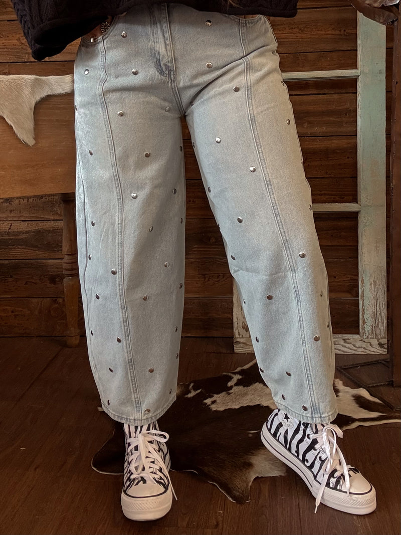 The Adeline Barrel Jeans