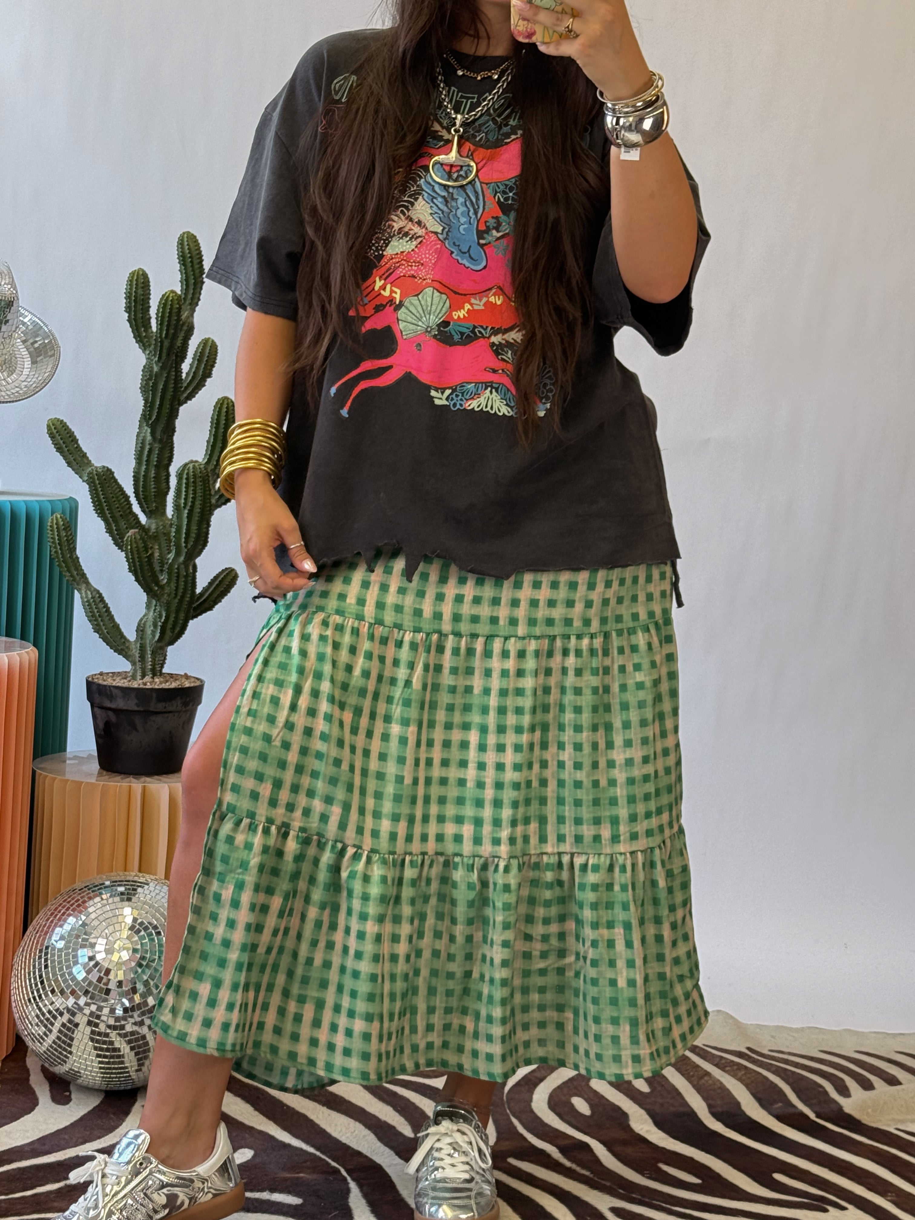 The Leighton Gingham Skirt