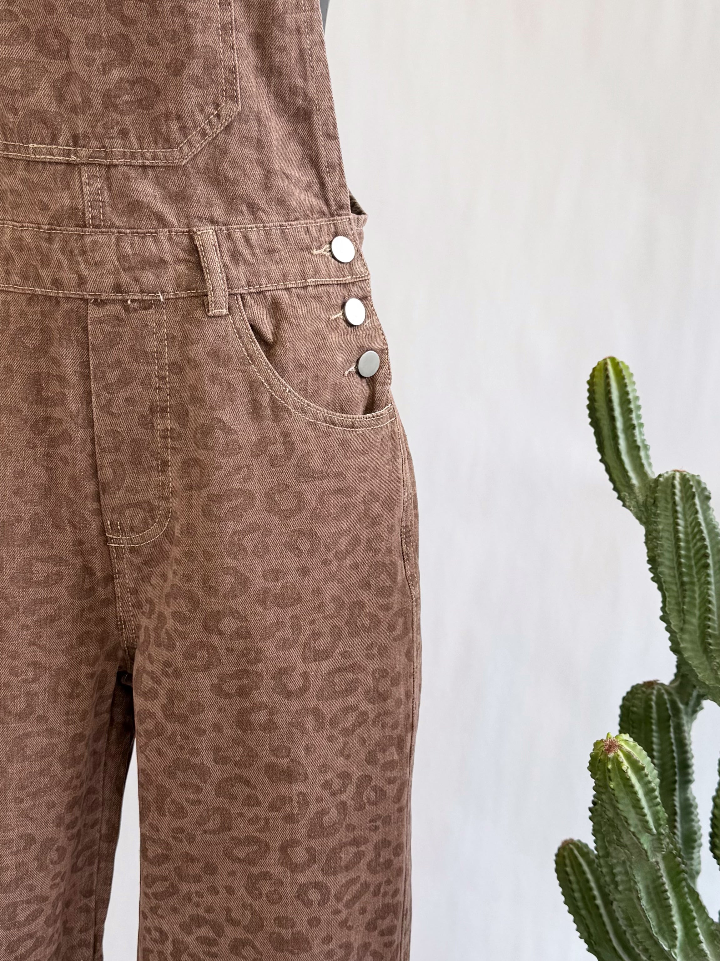 The Roam Free Leopard Overalls